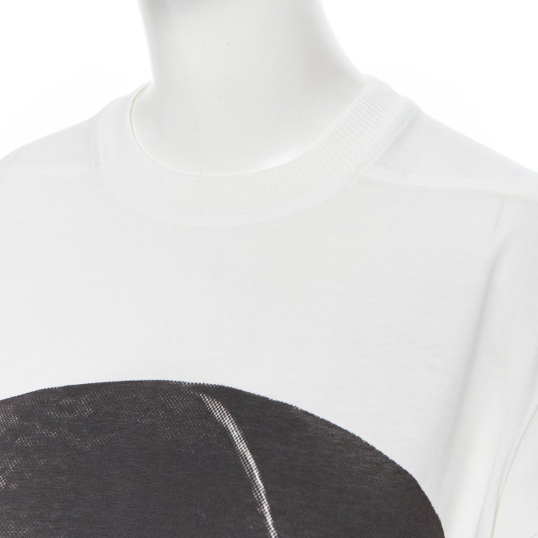 New RICK OWENS DRKSHDW SS18 Dirt Jumbo White Black Photo Print T shirt new-rick-owens-drkshdw-ss18-dirt-jumbo-white-black-photo-print-t-shirt