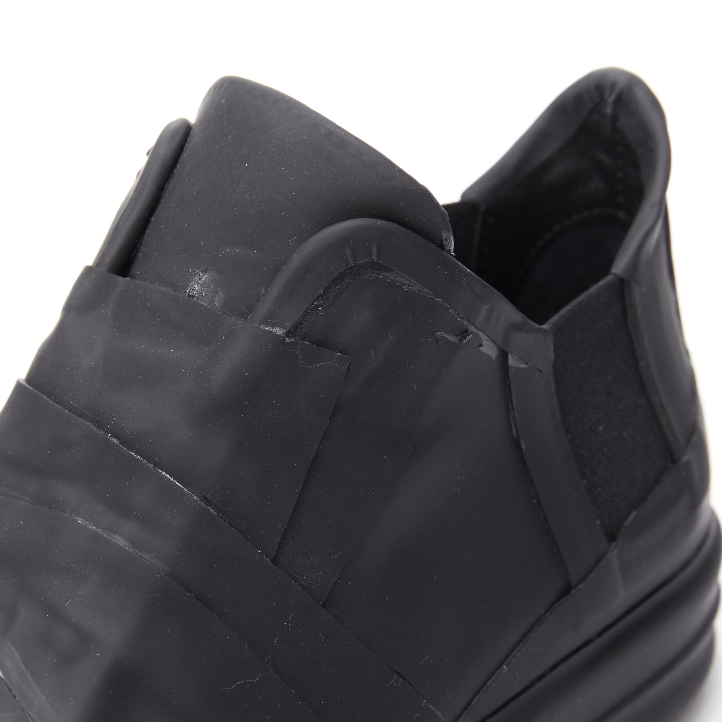 new RICK OWENS Geobasket Mummy Plaster wrapped black mid top sneaker EU37 In New Condition In Hong Kong, NT