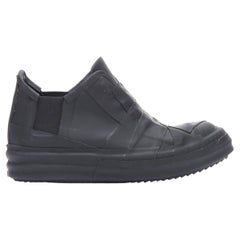 Used new RICK OWENS Geobasket Mummy Plaster wrapped black mid top sneaker EU37