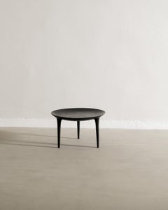New Rick Owens Round Brazier Low Side Table in Black Bronze Produced in France