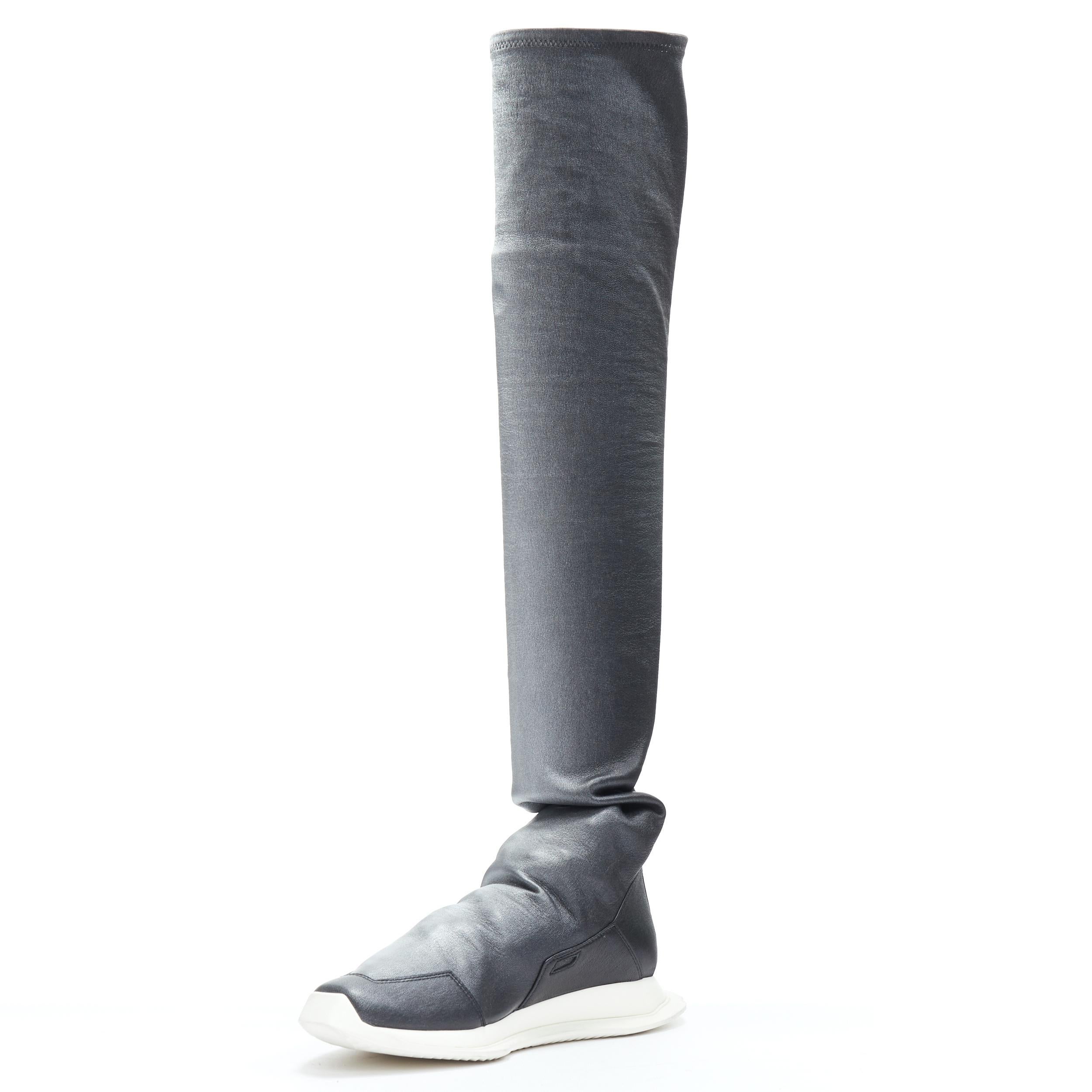 rick owens black stocking sneakers