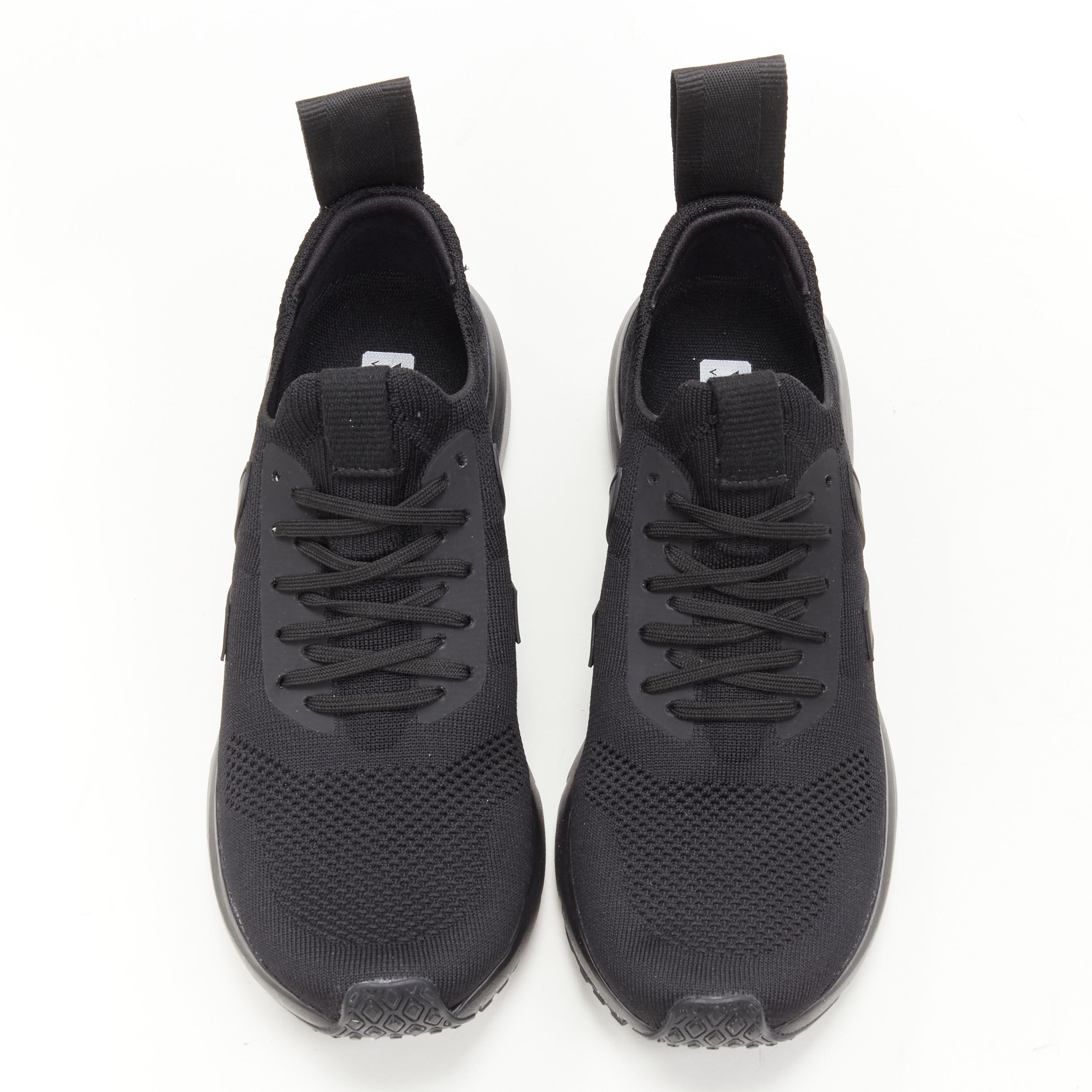 Noir new RICK OWENS VEJA Runner Style 2 V-Knit Black sneaker EU41 en vente