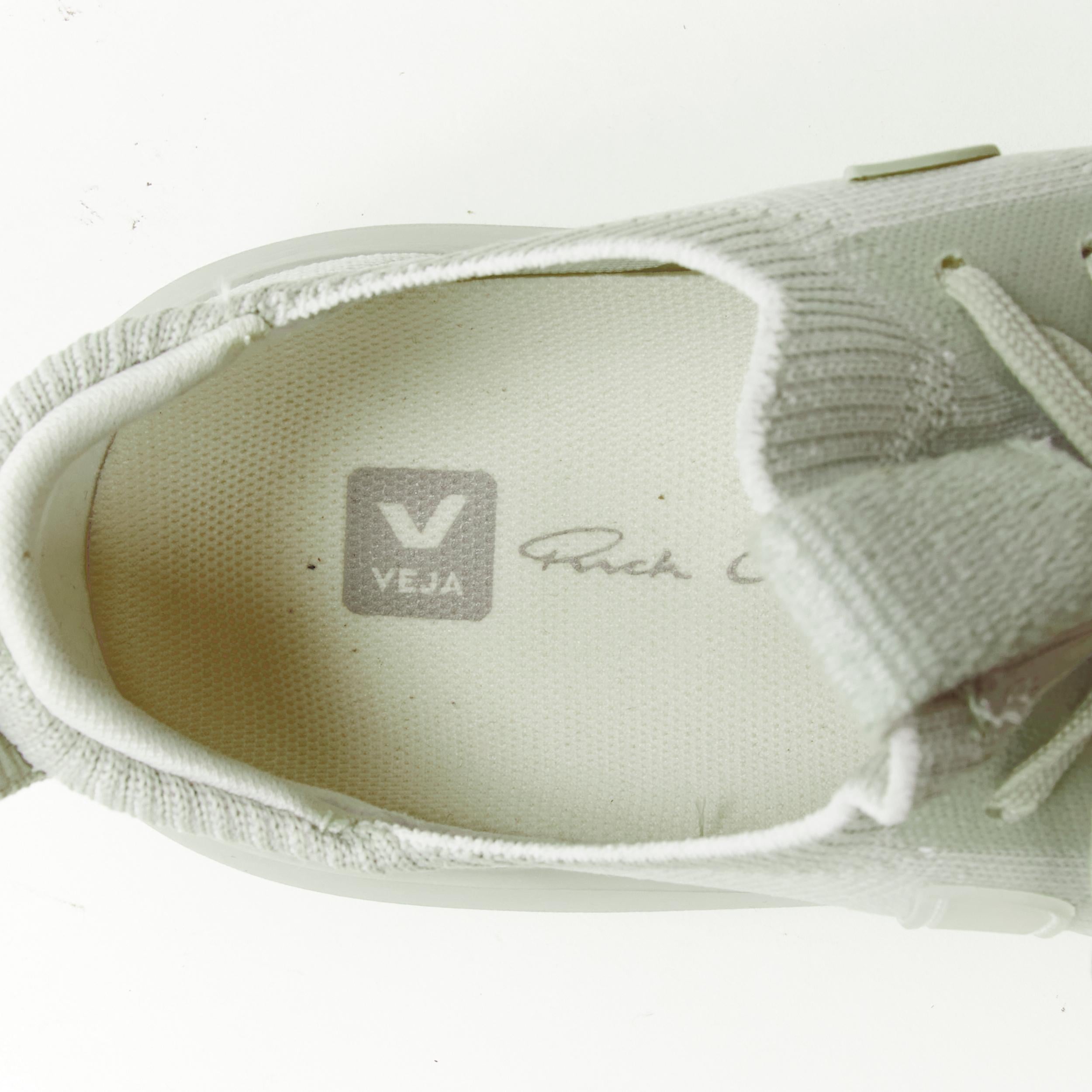 new RICK OWENS VEJA Runner Style 2 V-Knit Oyster grey sneaker EU41 For Sale 2