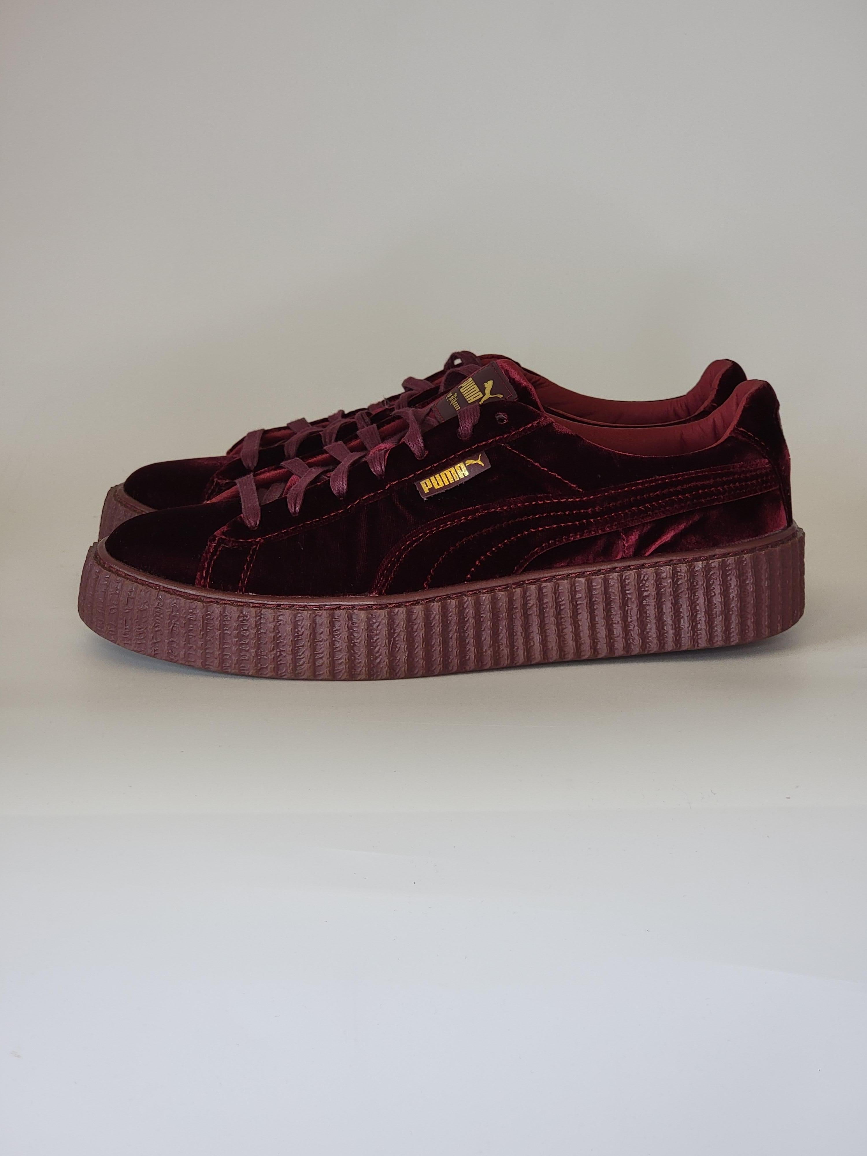 burgundy fenty pumas