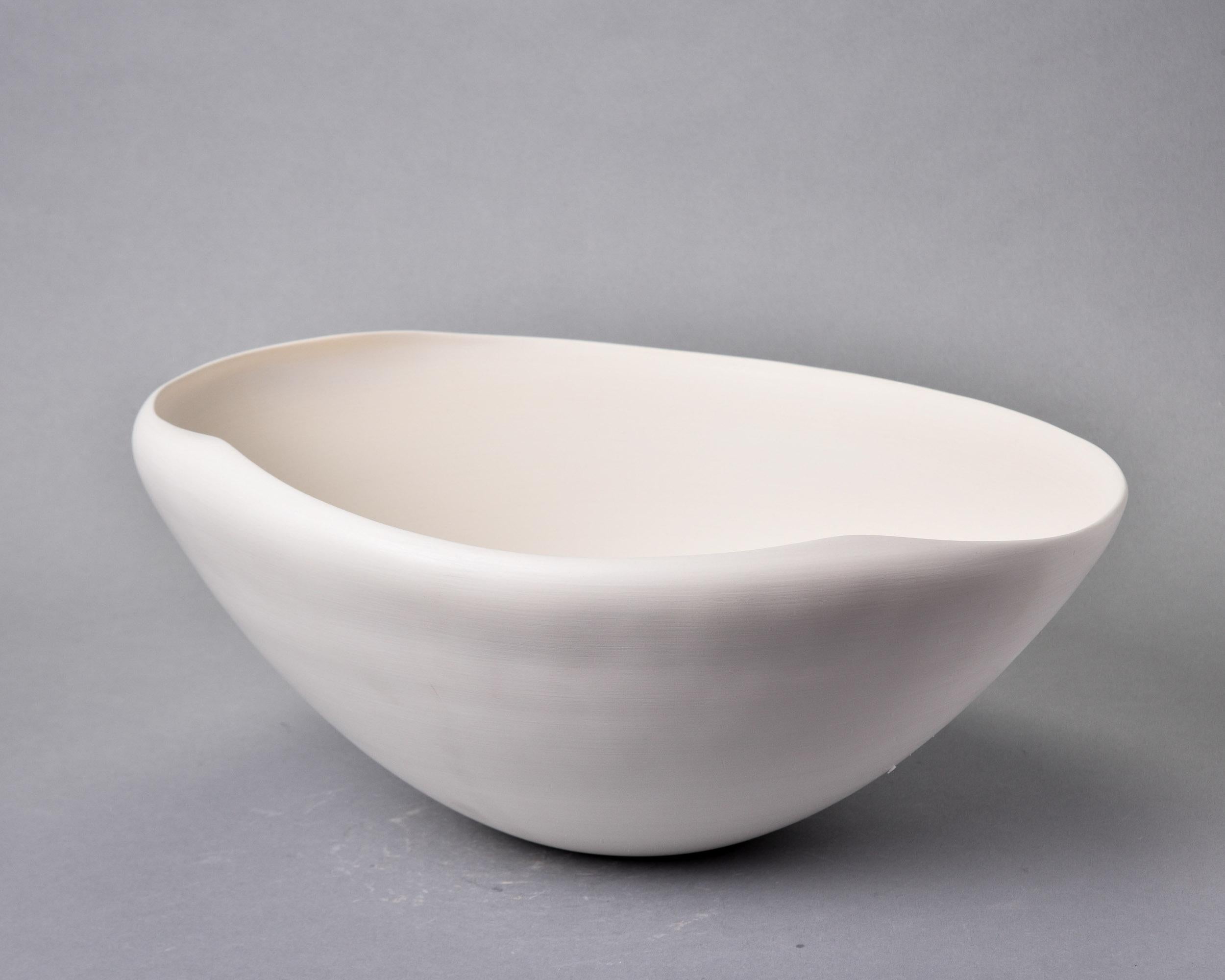 italien Rina Menardi grand bol Conchiglia blanc en vente