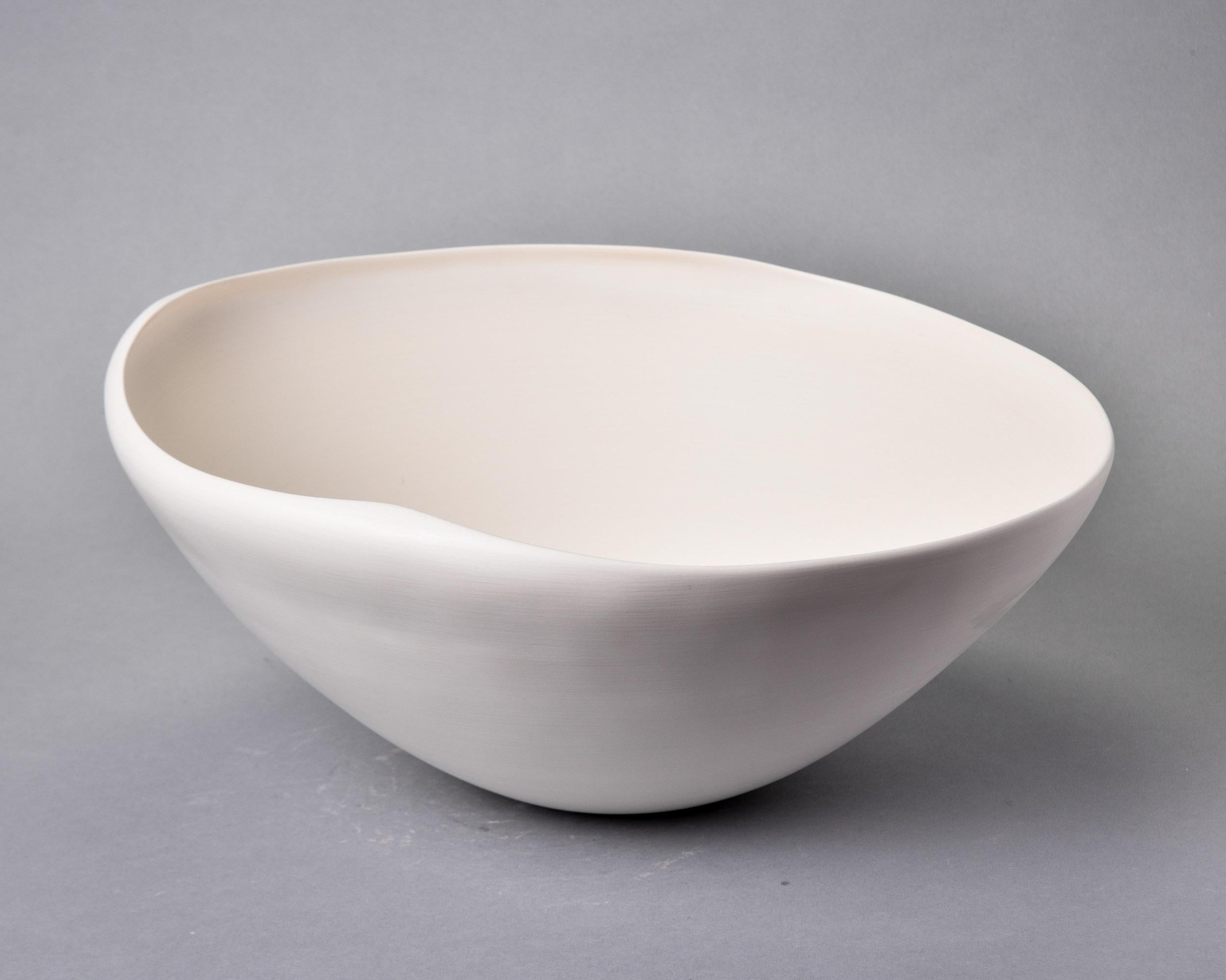 XXIe siècle et contemporain Rina Menardi grand bol Conchiglia blanc en vente