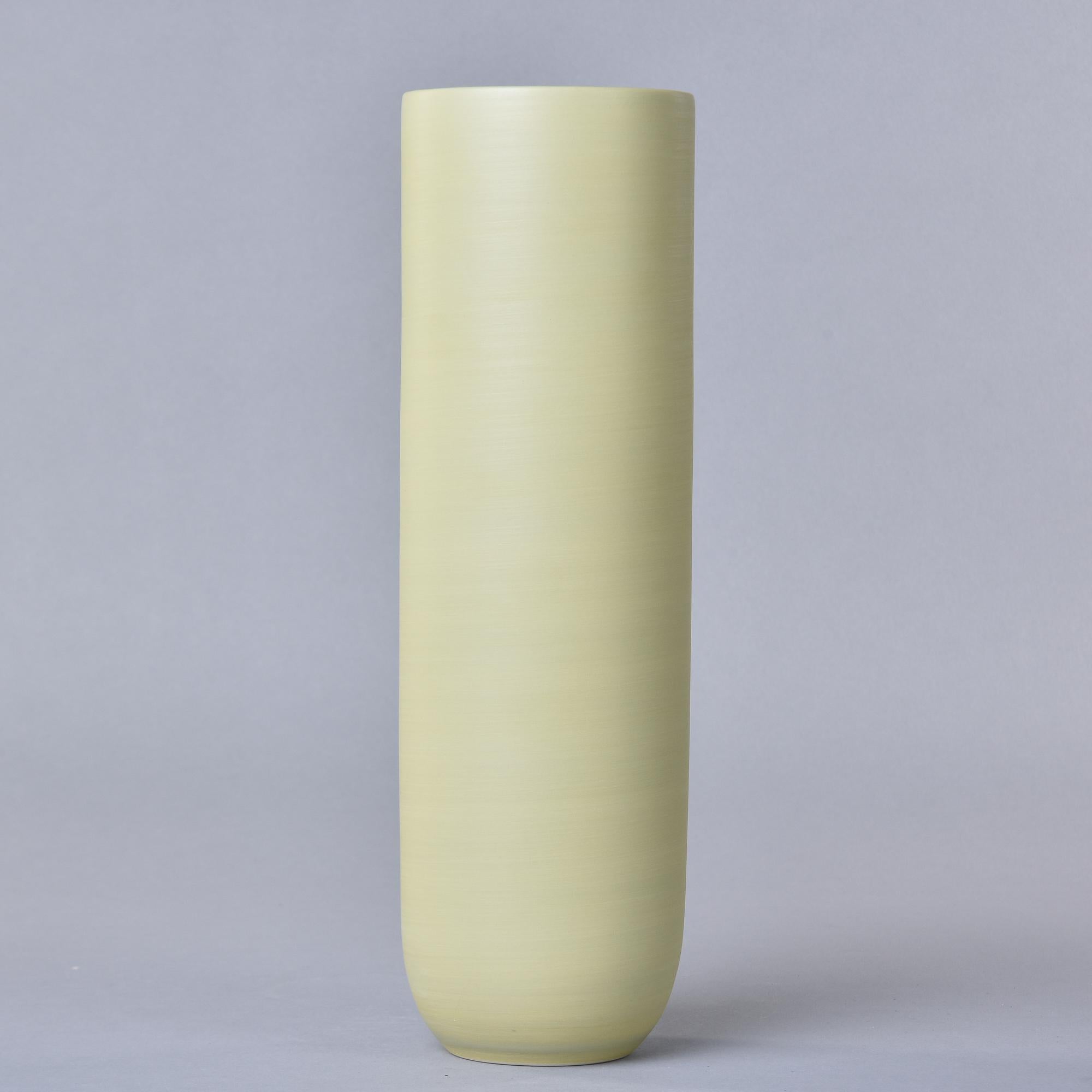 New Rina Menardi Canna 2 Vase in Pistachio Green In New Condition For Sale In Troy, MI