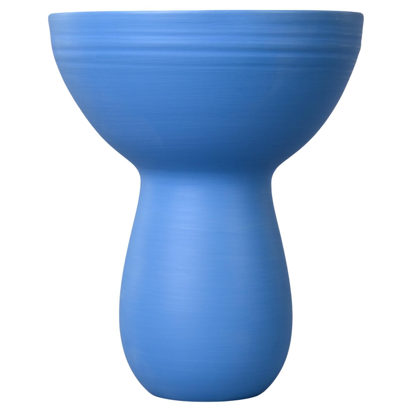 New Rina Menardi Cornflower Blue Small Bouquet Vase For Sale