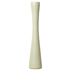 New Rina Menardi Tall Ceramic Flute Vase in Light Pistachio
