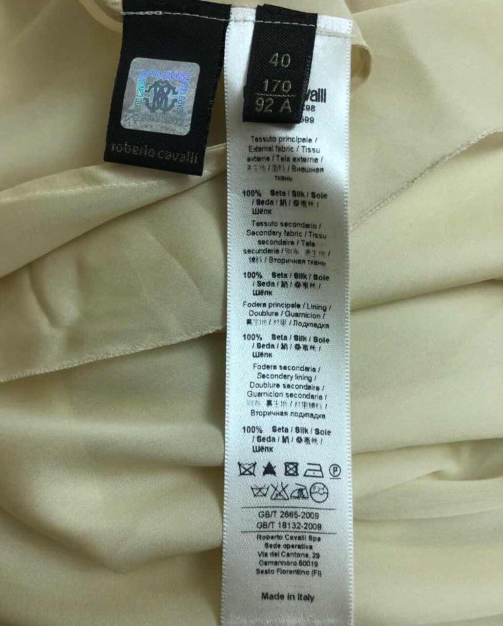 Nuevo ROBERTO CAVALLI VESTIDO LARGO FLORAL DE SEDA EU 40 2