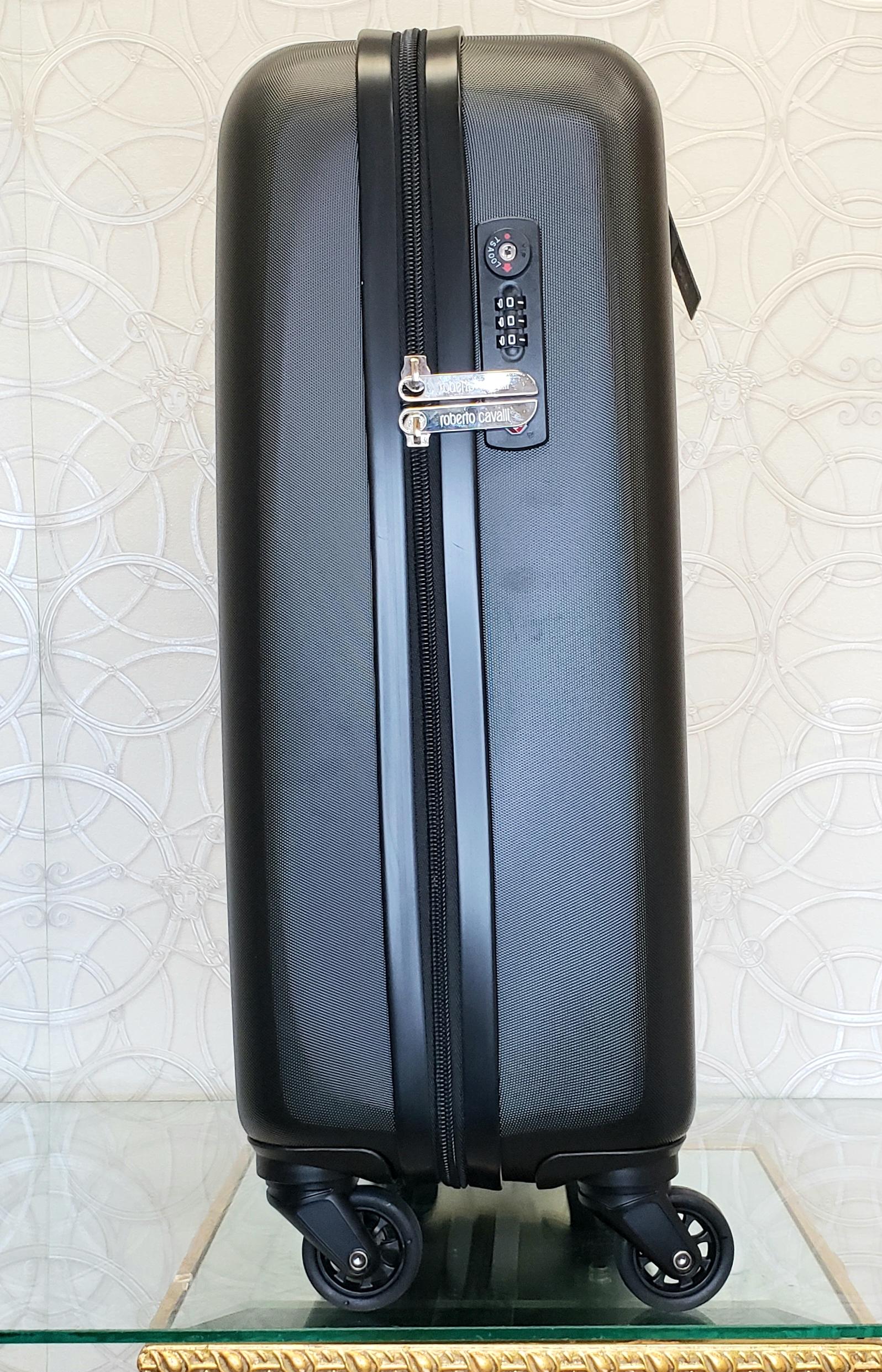 NEW ROBERTO CAVALLI SUITCASE in PLATINUM and BLACK For Sale at 1stDibs ...
