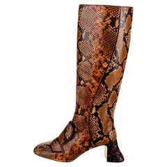 Nuovi stivali Rochas Python Crystal Pascal A/I 2018 Taglia 38