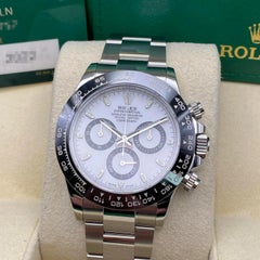 NEW Rolex Cosmograph Daytona White Panda Dial Steel Men Watch 116500LN B&P