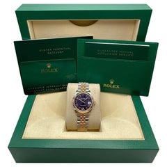 Rolex Datejust 31mm Roségold Stahl Aubergine-Zifferblatt Damenuhr 278271, Neu