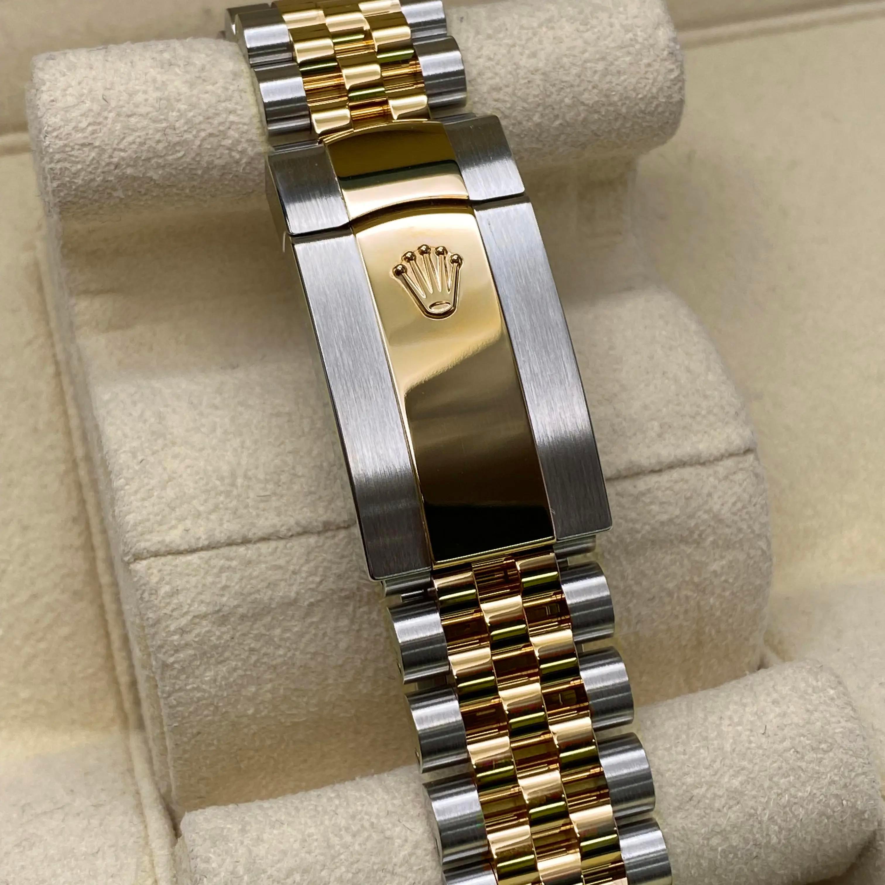 NEW Rolex Datejust 36mm 126233 18K Yellow Gold Steel Champagne Dial Watch B&P For Sale 2