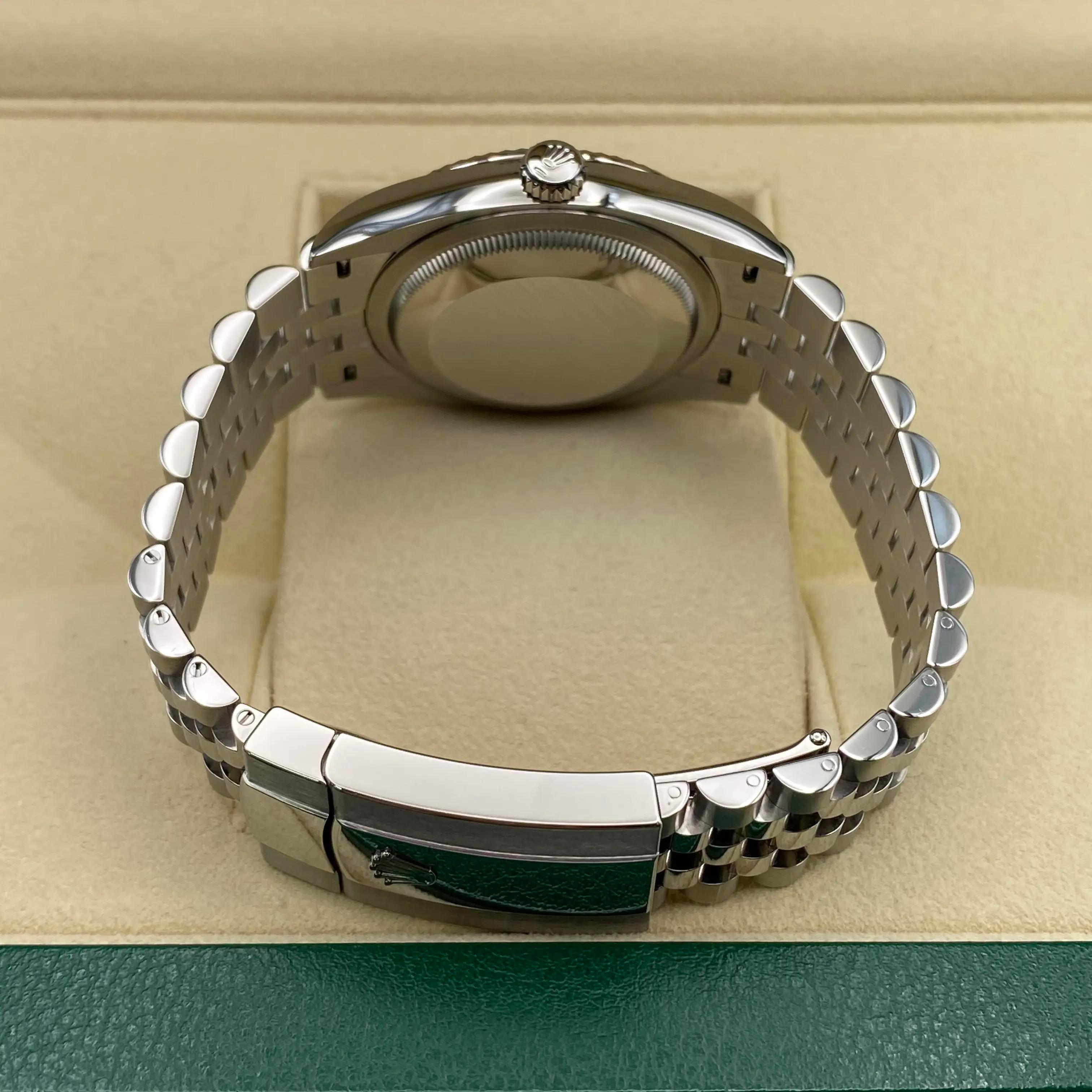 NEW Rolex Datejust 36mm Steel White Gold Blue Motif Dial Jubilee Watch 126234 For Sale 1