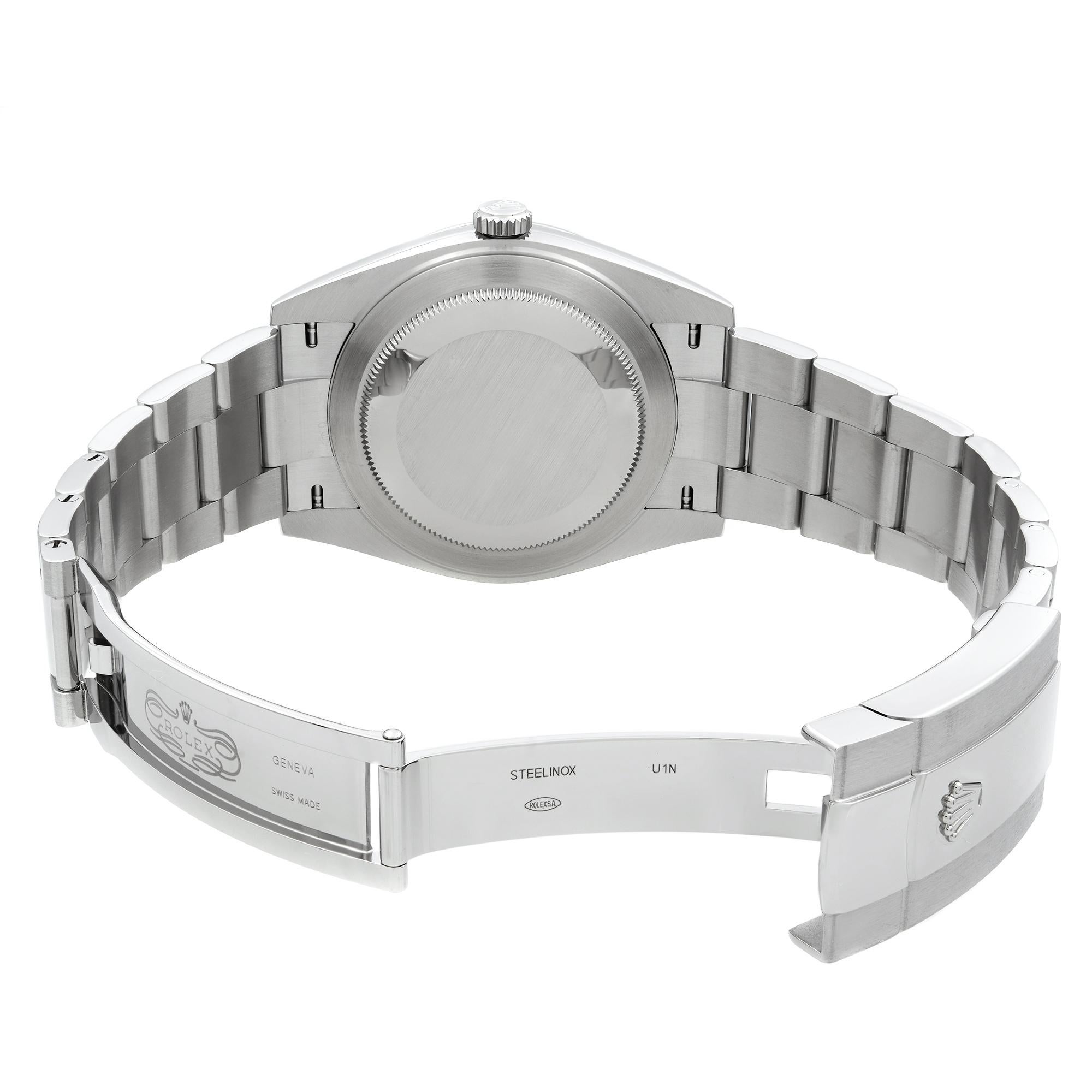 New Rolex Datejust 41 126300 Steel White Roman Dial Oyster Automatic Watch B&P For Sale 1