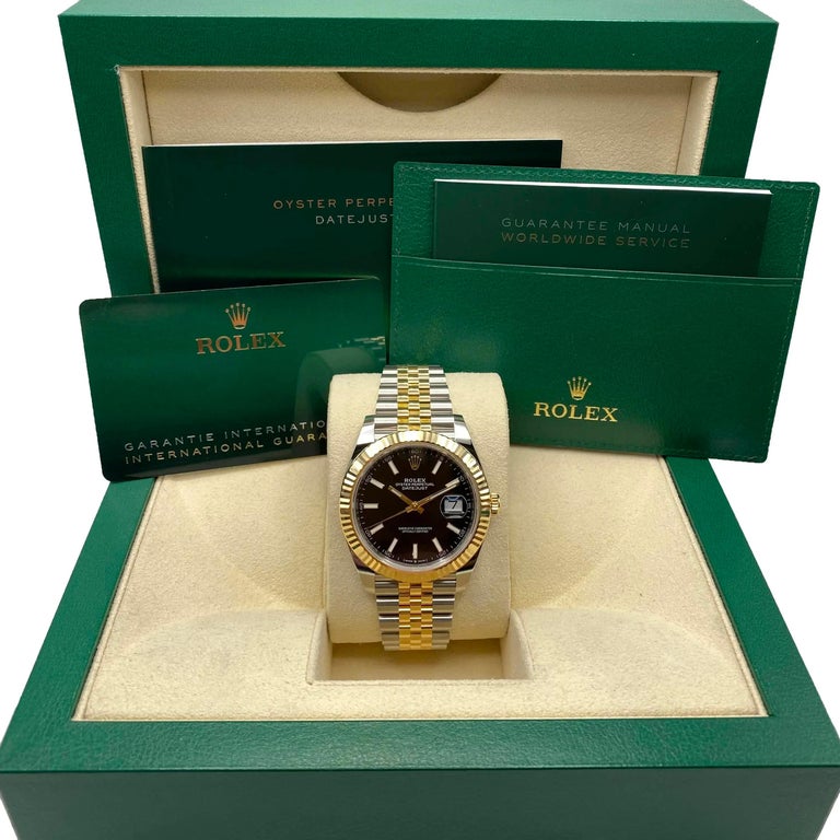 NUOVO Rolex Datejust 41 126333 Orologio in oro giallo 18 carati
