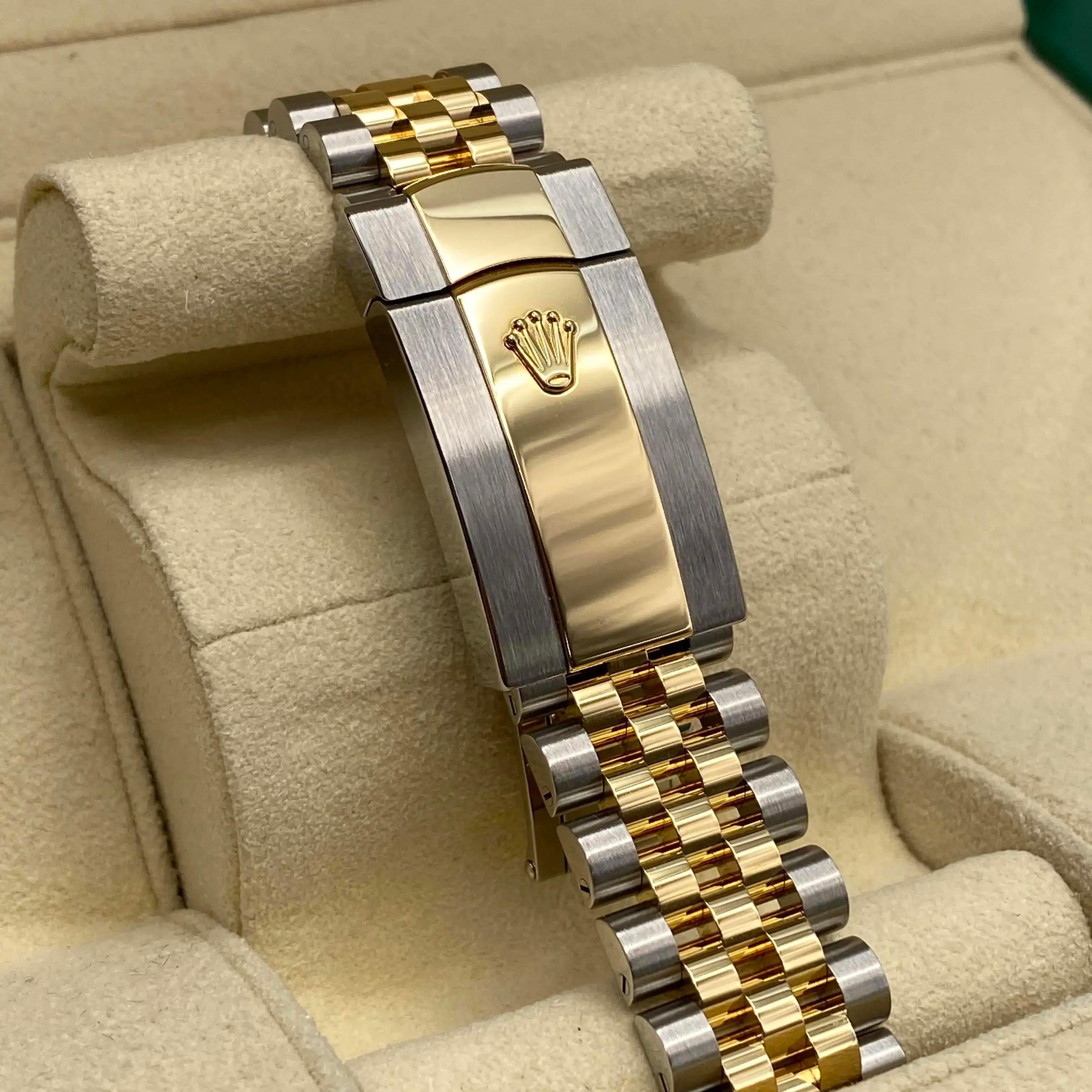 NEW Rolex Datejust 41 126333 Yellow Gold Steel Silver Dial Automatic Watch B&P For Sale 3
