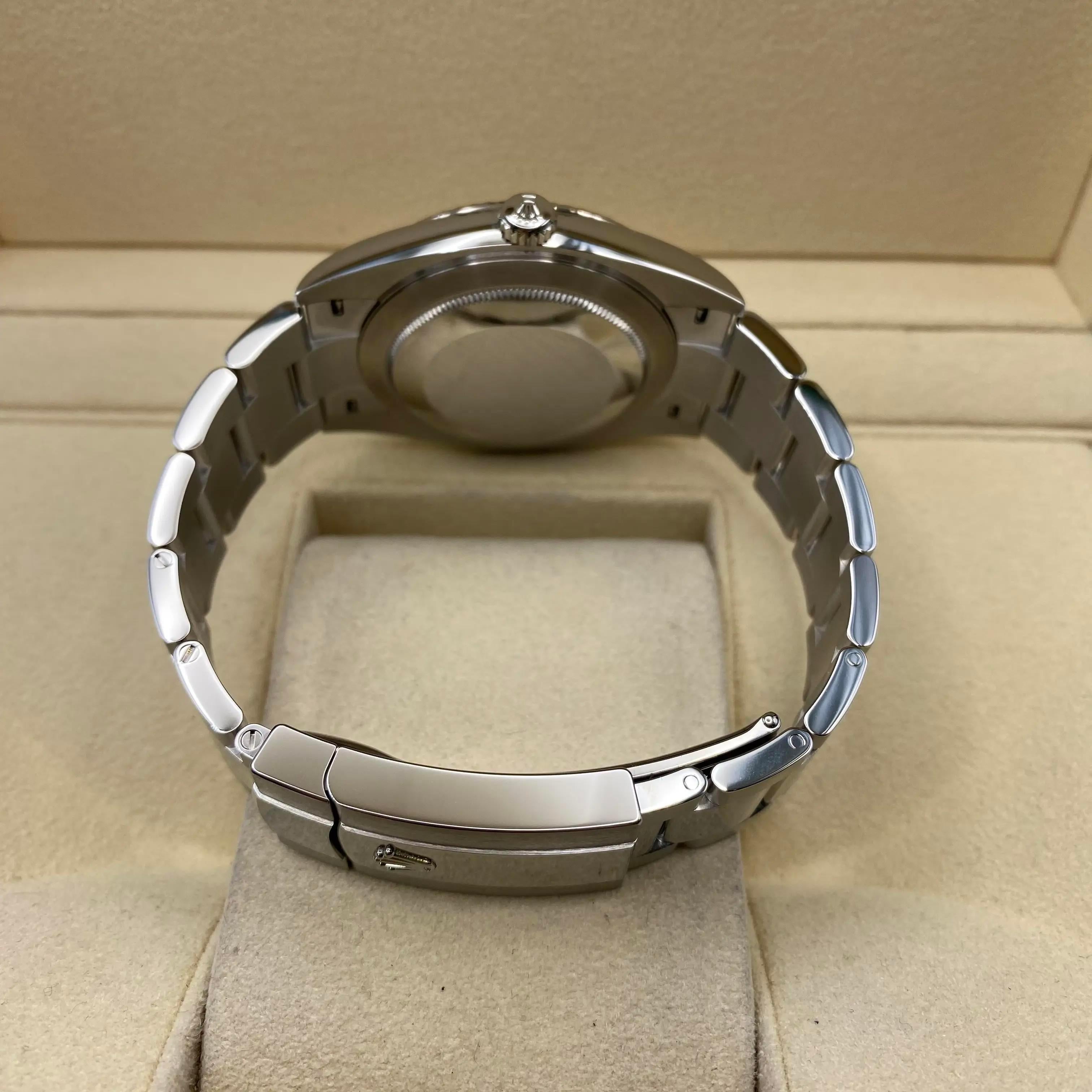 New Rolex Datejust 41 18K White Gold Steel Silver Dial Automatic Watch 126334 In New Condition For Sale In New York, NY
