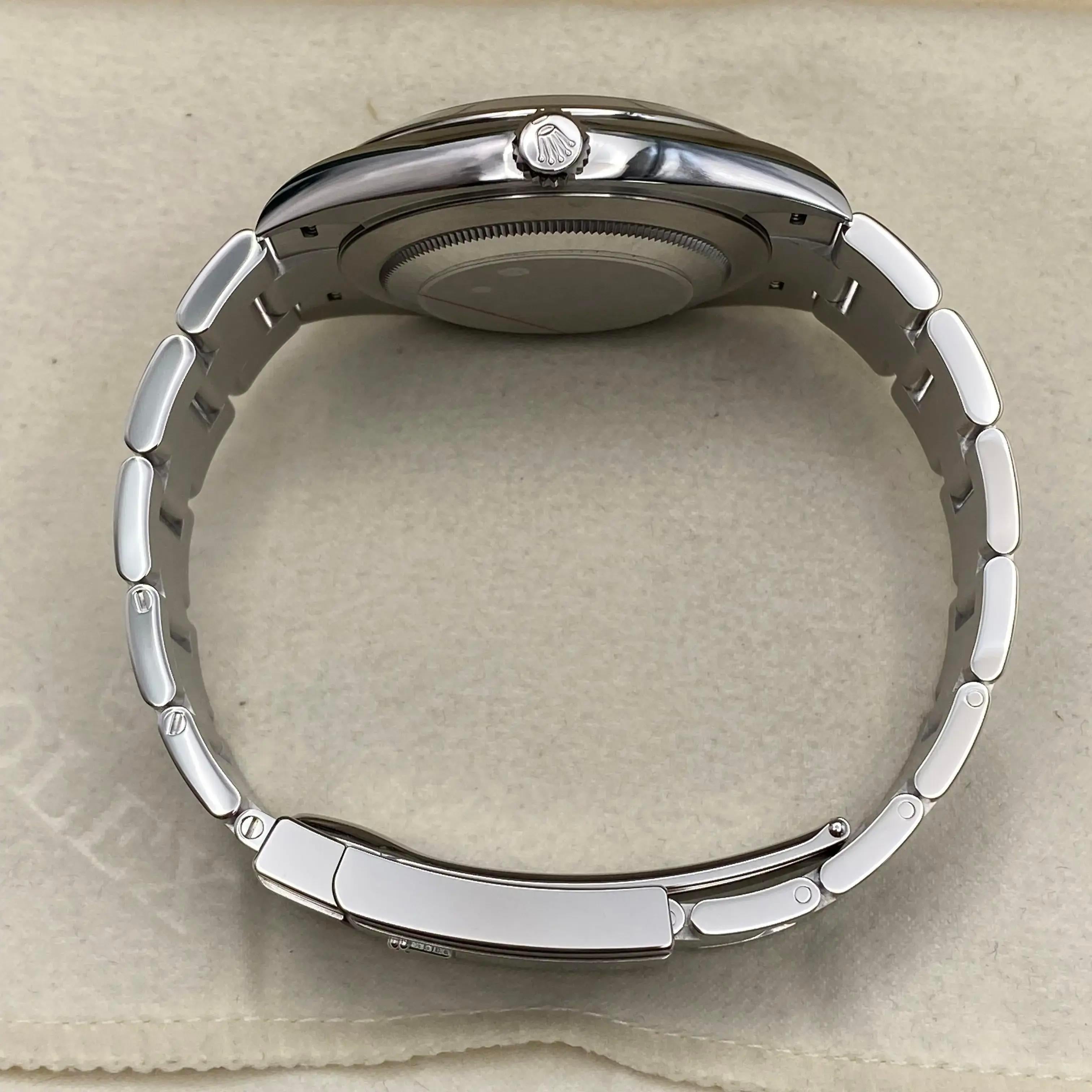 Neu Rolex Datejust 41 Stahl Weiß Index Zifferblatt Automatikuhr 126300 B&P 2024 im Angebot 5