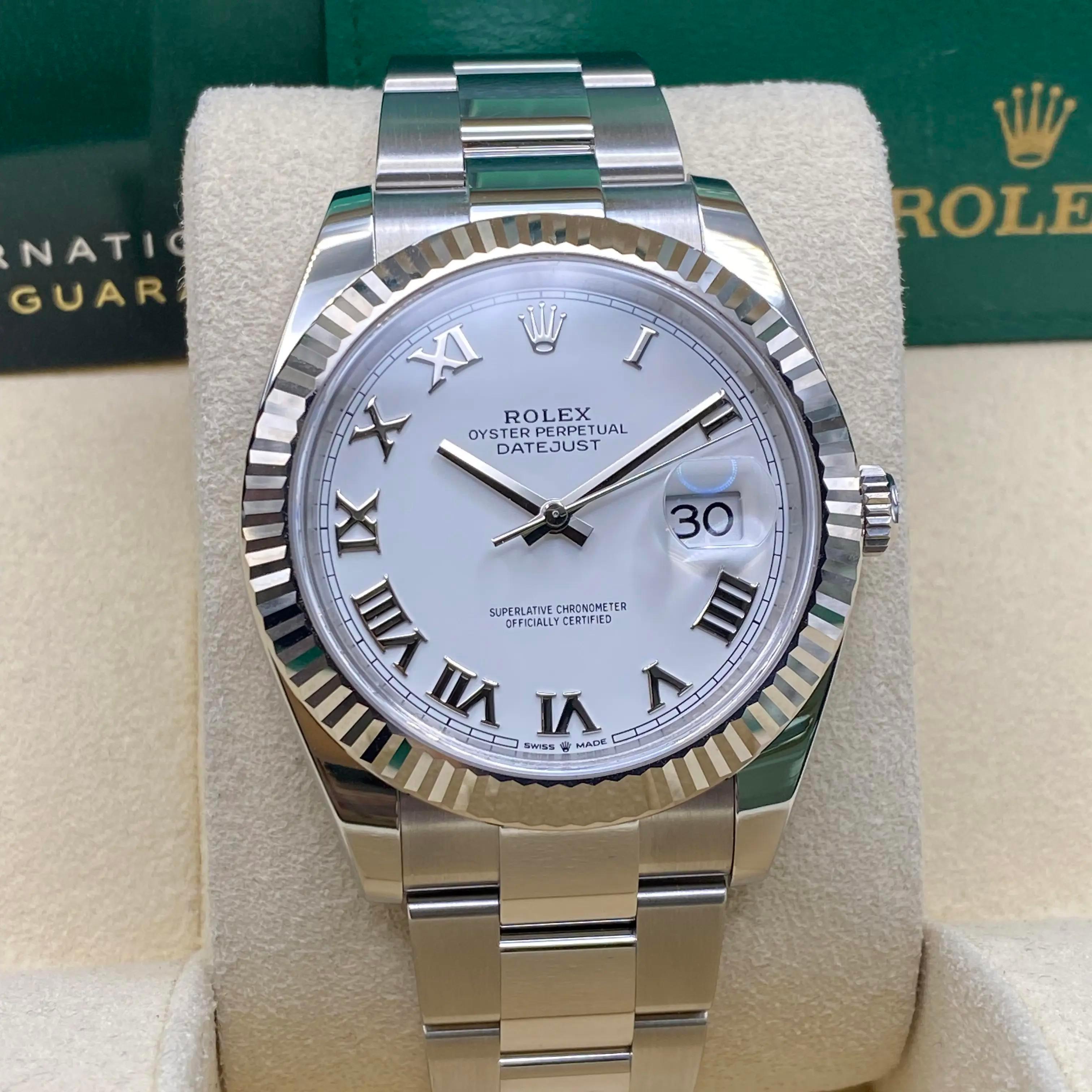 New. Comes with the original box and papers. 5-year Rolex warranty.
