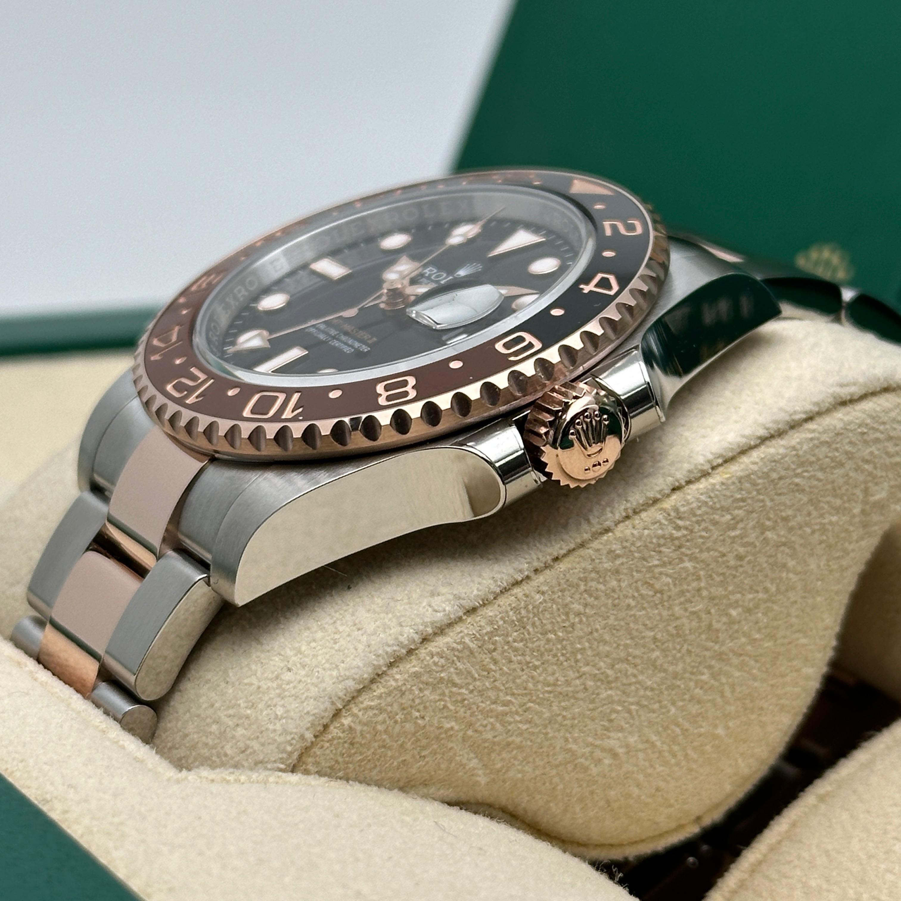 NEW Rolex GMT-Master II 126711CHNR Everose Gold Root Beer Watch B&P For Sale 5