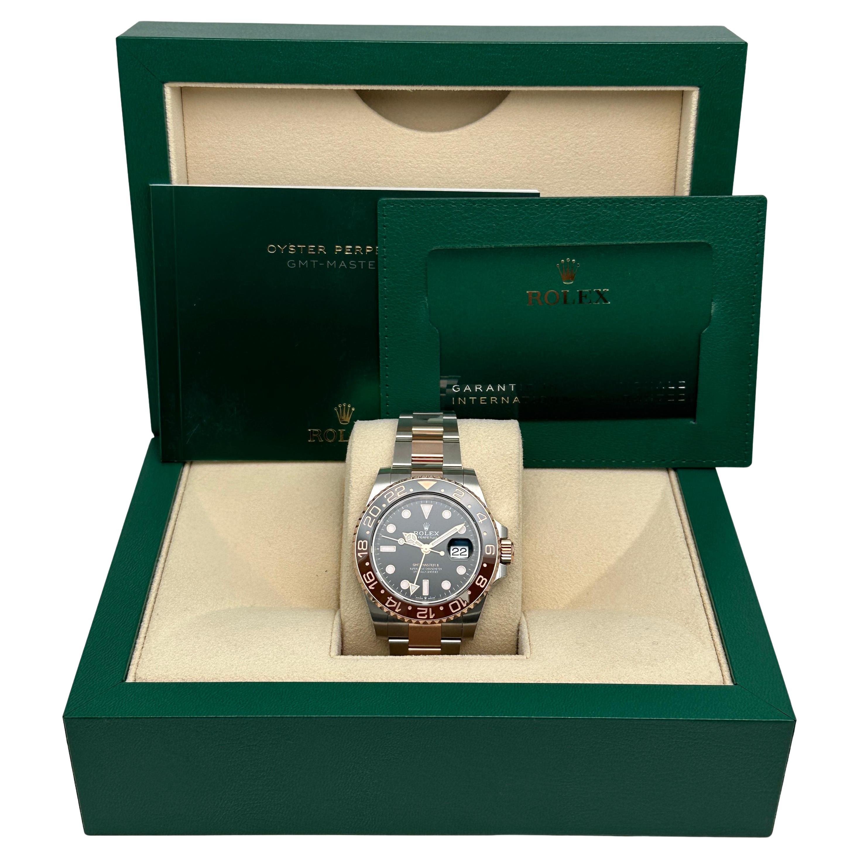 NEW Rolex GMT-Master II 126711CHNR Everose Gold Root Beer Watch B&P