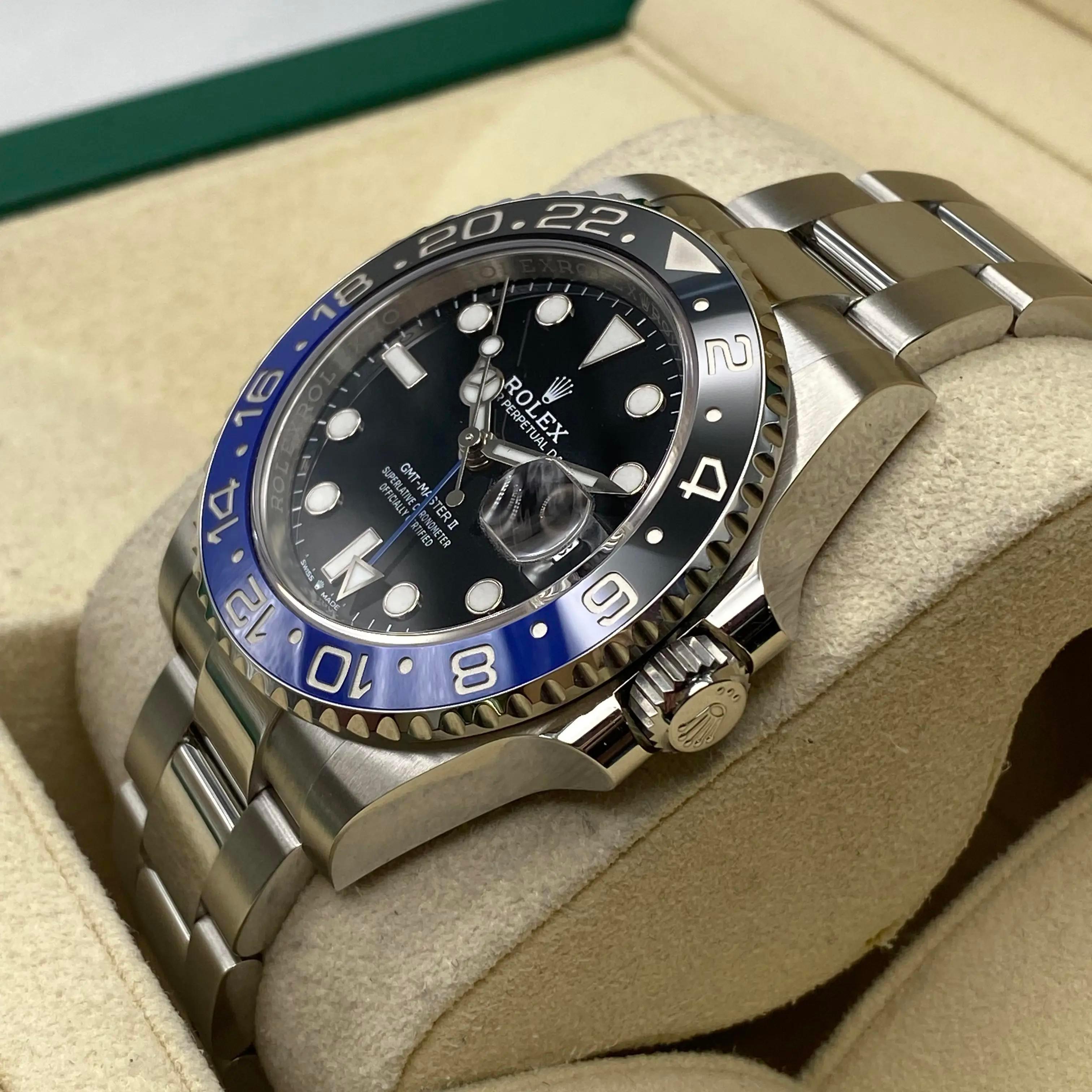 Montre Rolex GMT-Master II Batman Oyster Steel Ceramic Automatic 126710BLNR Neuf - En vente à New York, NY