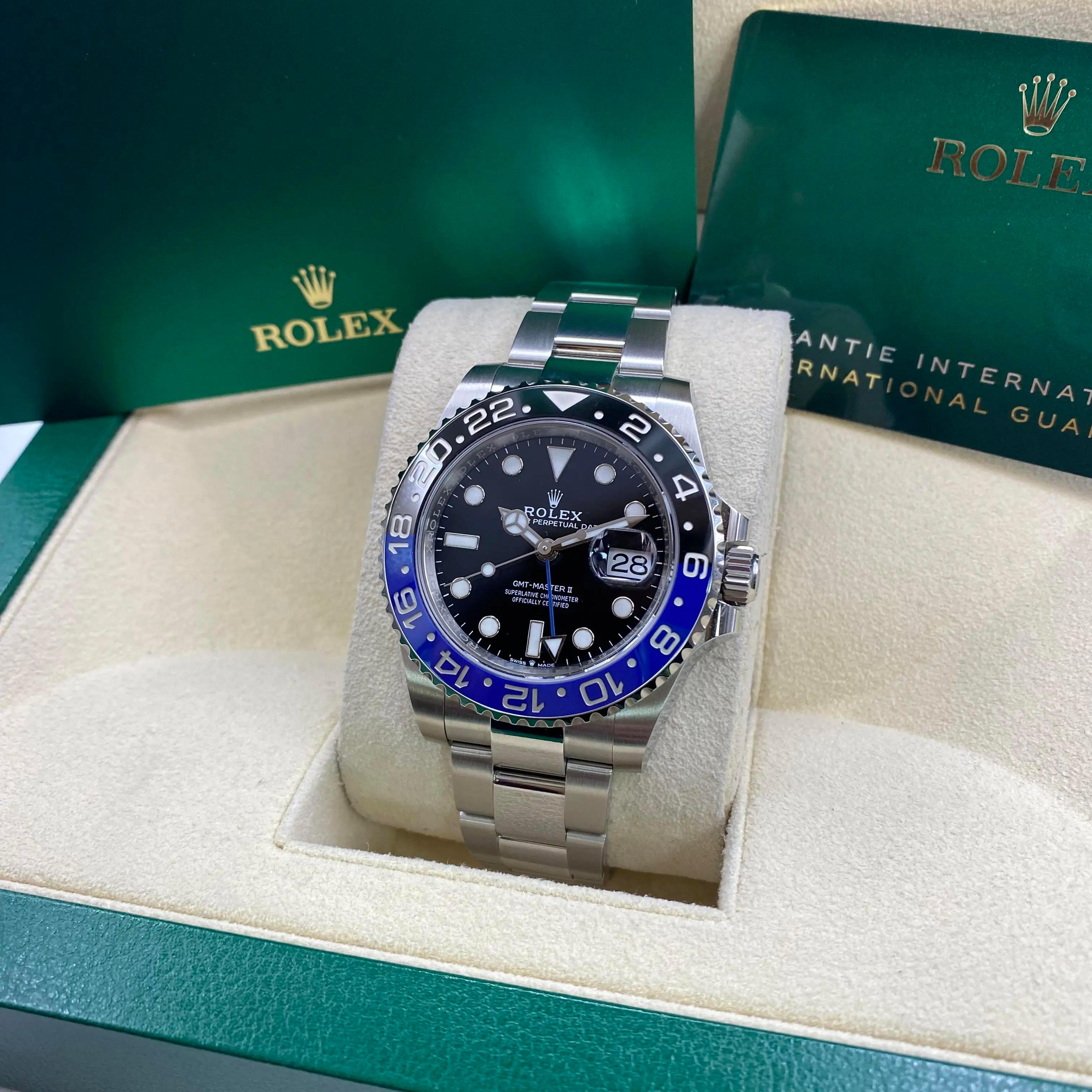 Montre Rolex GMT-Master II Batman Oyster Steel Ceramic Automatic 126710BLNR en vente 1