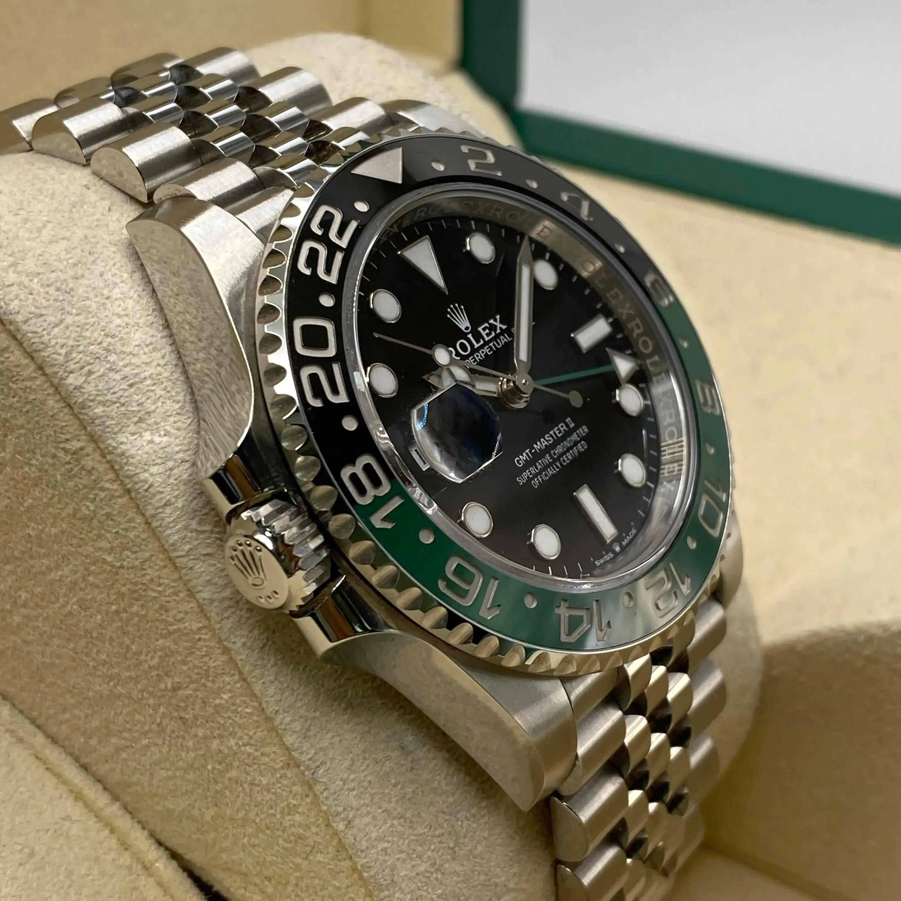New Rolex GMT-Master II Sprite Black Dial Men Automatic Jubilee Watch 126720VTNR For Sale 1