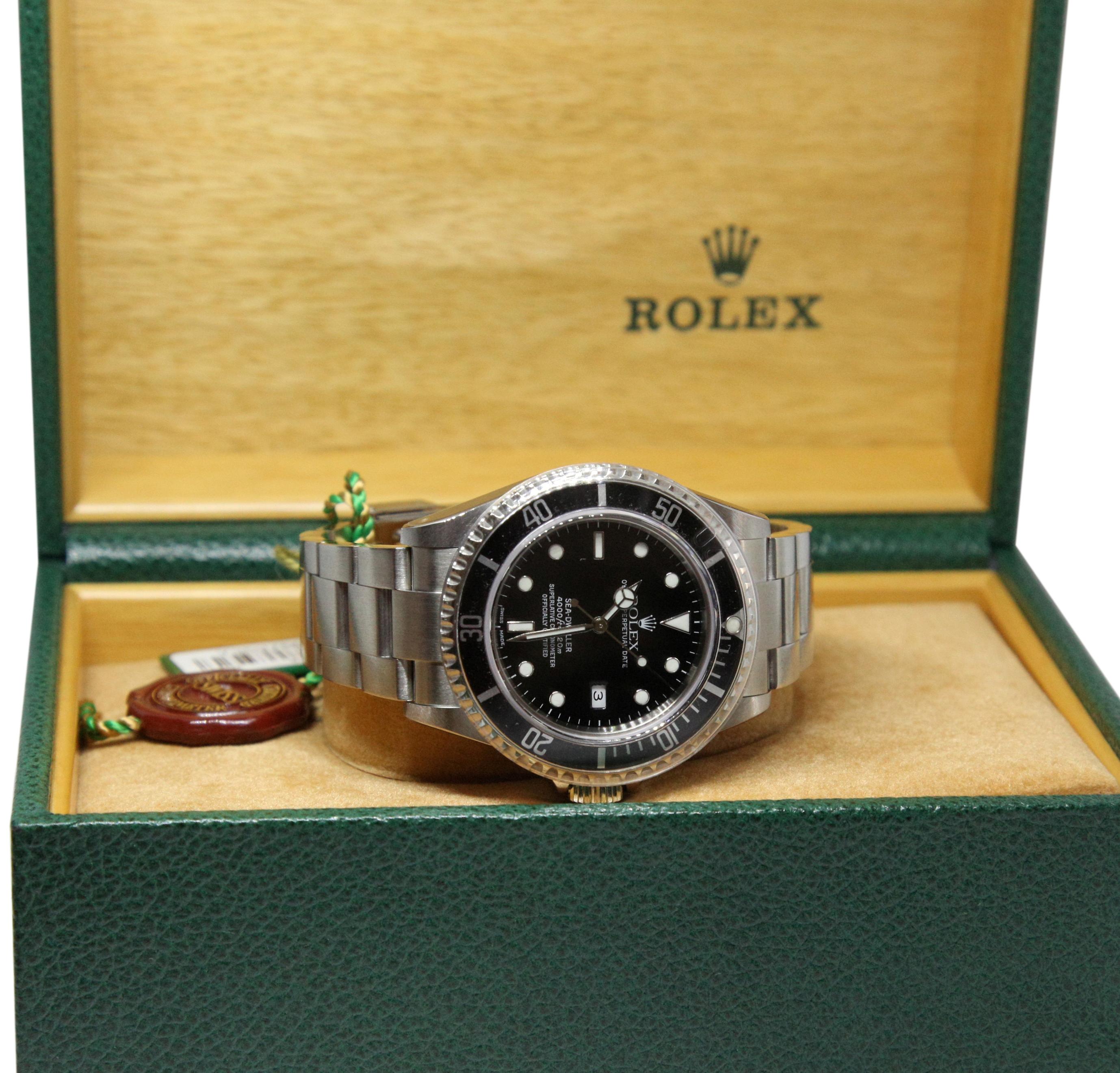NEW Rolex Sea Dweller 16600 Y Series 2002 Wristwatch Full Set For Sale 1
