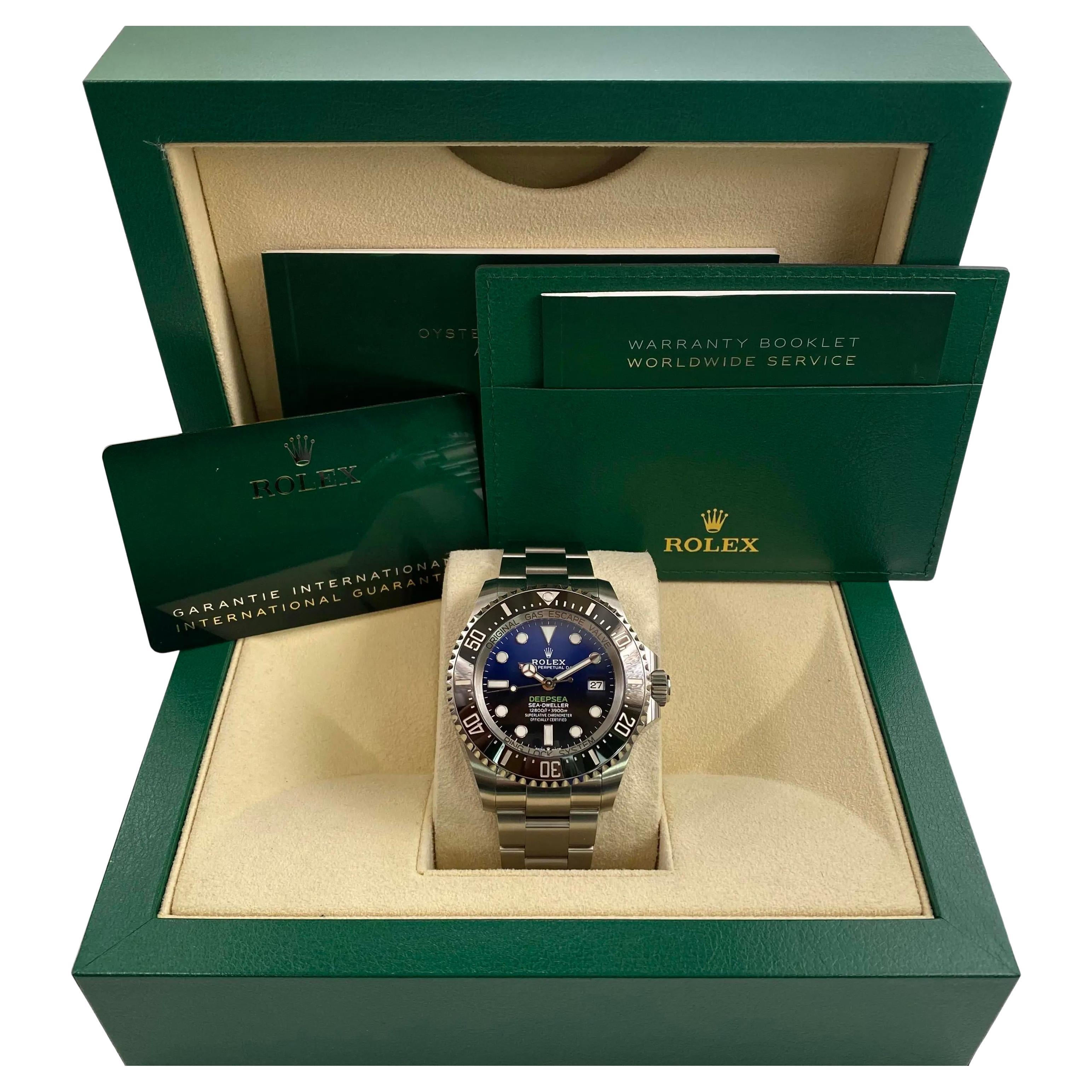 Rolex Sea Dweller Deepsea James Cameron Blaues Zifferblatt Stahl-Keramik-Uhr 136660, NEU, NEU