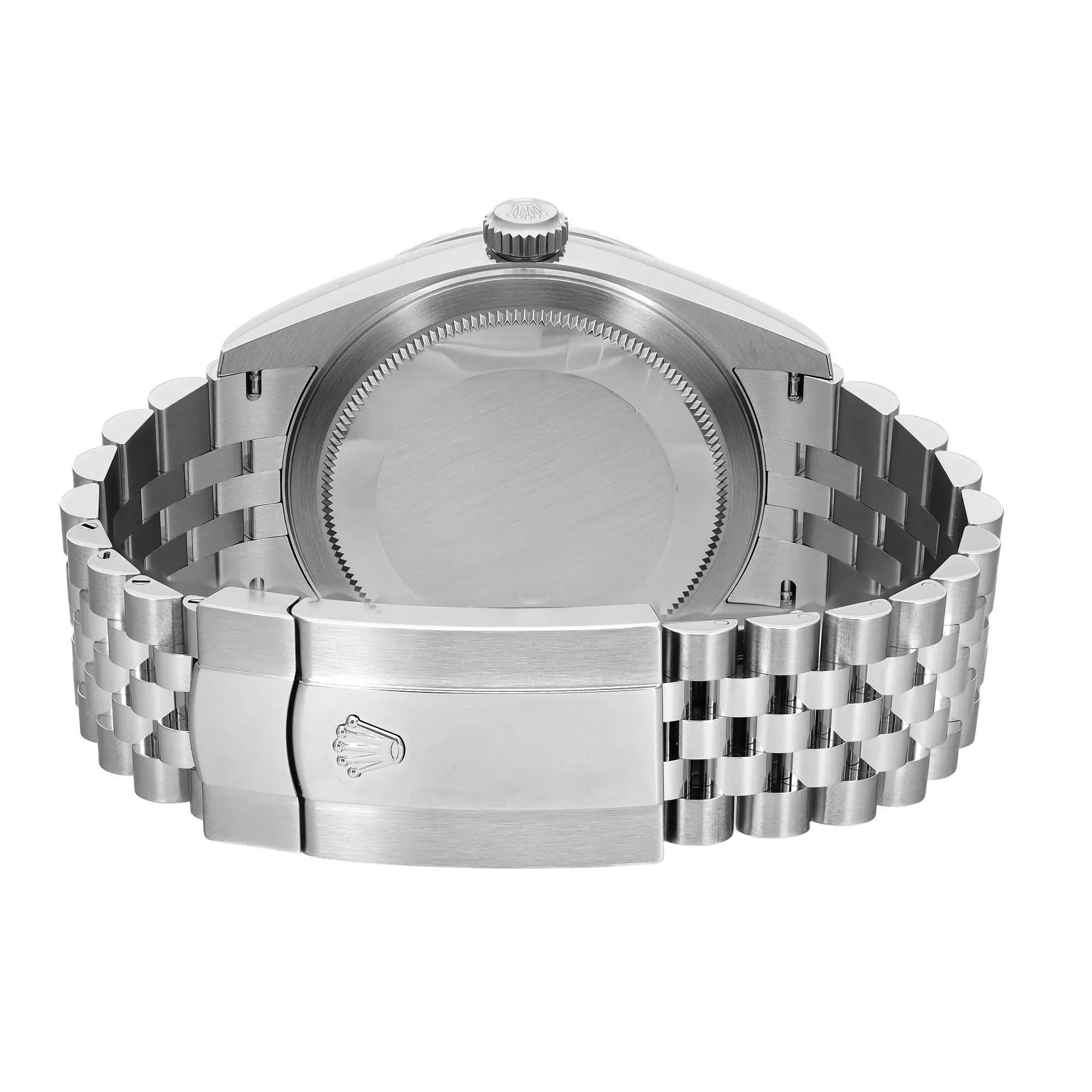 New Rolex Sky-Dweller 18K White Gold Steel Green Dial Jubilee Mens Watch 336934 For Sale 2