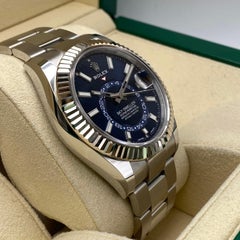 NEW Rolex Sky-Dweller 42mm 326934 Steel Blue Dial Automatic Men Oyster Watch B&P
