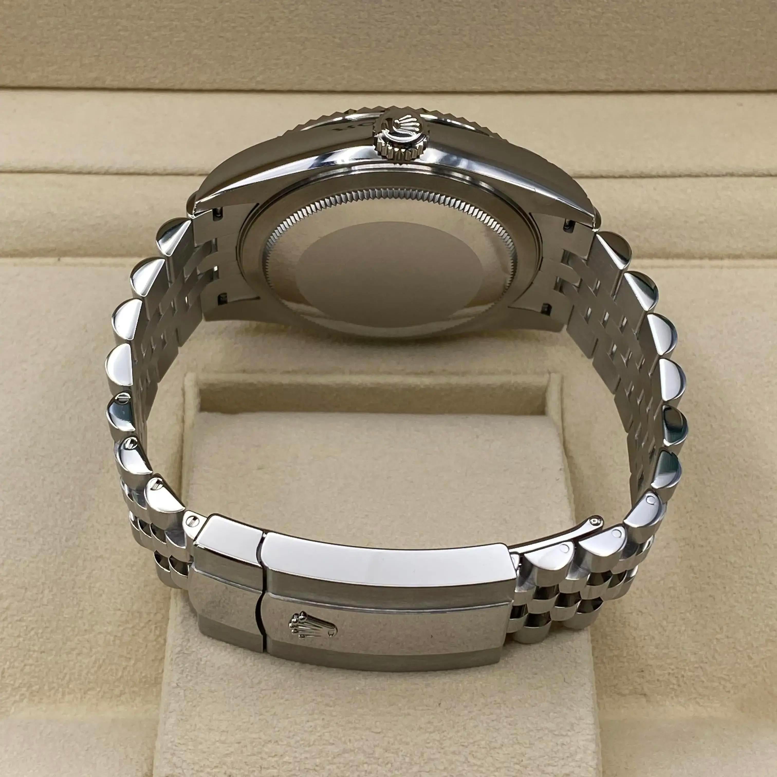 NEW Rolex Sky-Dweller Jubilee Steel 18K White Gold Blue Dial Watch 336934 For Sale 3