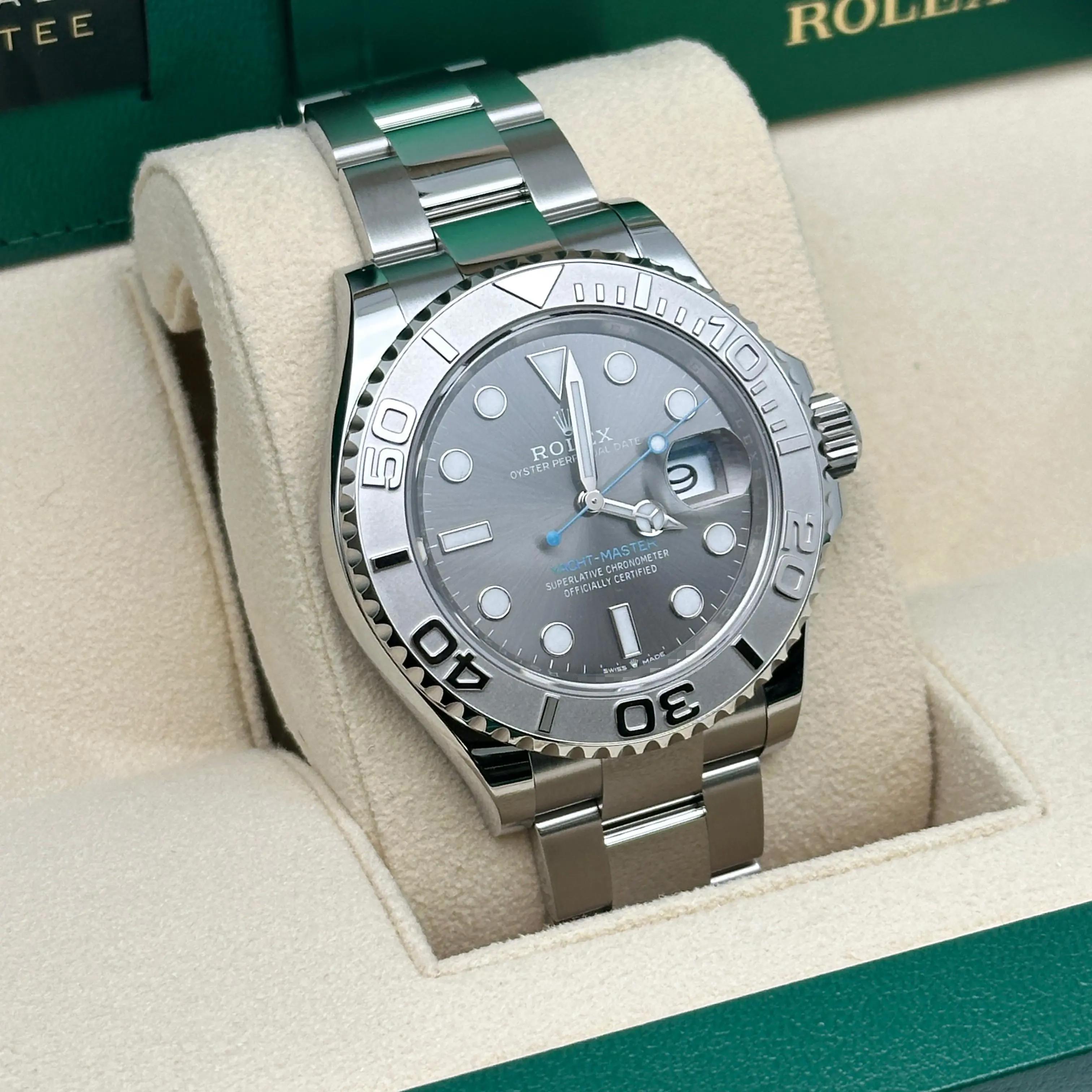 Rolex Montre automatique Yacht-Maste en acier, platine et rhodium pour hommes 126622 Neuf - En vente à New York, NY