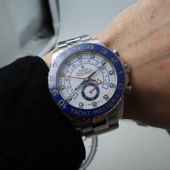 NEW Rolex Yacht-Master II 44mm Ceramic Steel White Dial Automatic  Watch 116680