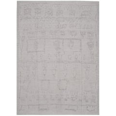 New Room Size Hand Knotted Wool Moroccan Style Turkish Tulu Rug