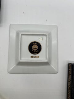 NEW - Rosenthal Versace Porcelain "Le Roi Soleil" Ashtray Plate