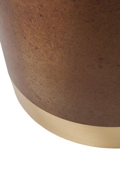 New Round Column Stool or Side, Coffee Table in Oxide Finished