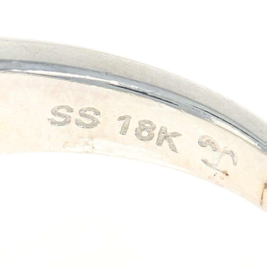 For Sale:  New Rubellite Tourmaline Teardrop Ring Sterling Silver 18k Gold Krementz 0.60ct 5