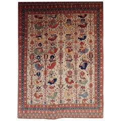 New Rug From Afghanistan, Persian Qashqai-Shiraz Design, Wool, Natural Dyes 4x6
