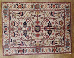 New Rug From Afghanistan, Serapi Design Superior Color & Drawing Wool, 9x12