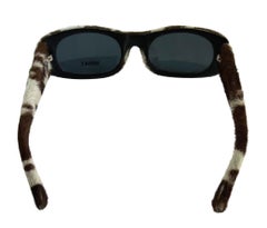 NEW S/S 1999 Gianni Versace by Donatella Pony Hair Appliqué Sunglasses