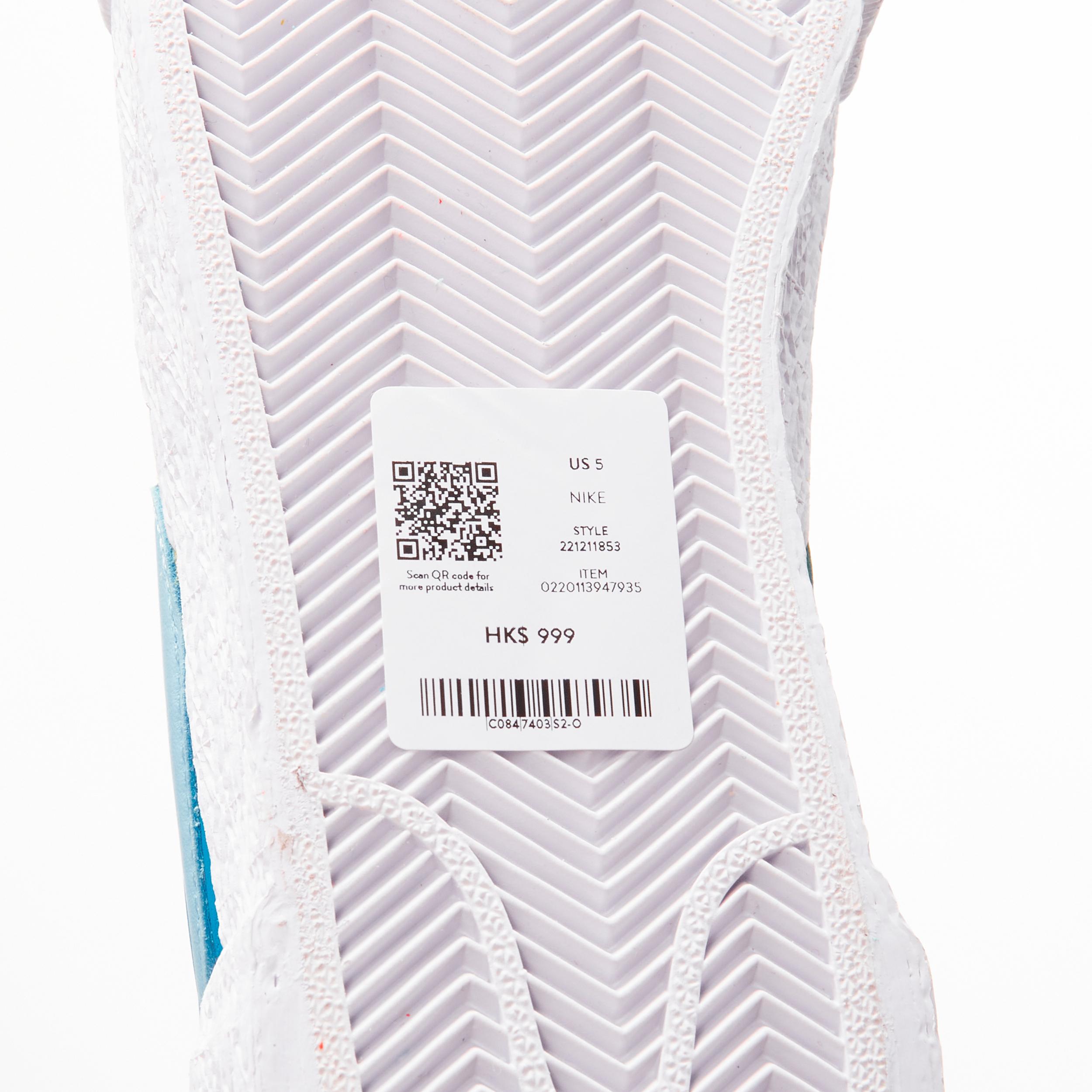 new SACAI KAWS Nike Blazer Low neptune blue mid sneaker EU5 EU37.5 DM7901 400 For Sale 5