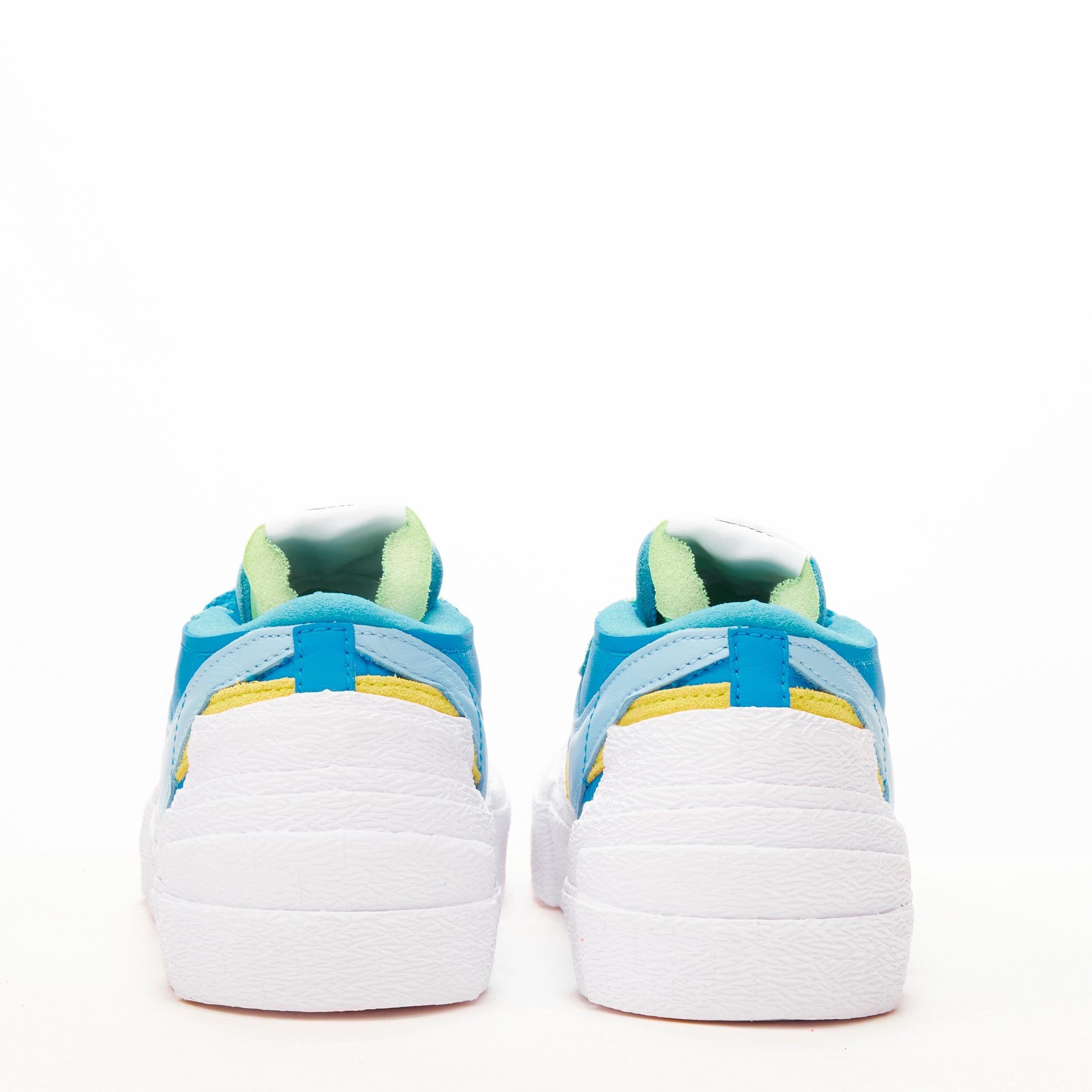 Women's new SACAI KAWS Nike Blazer Low neptune blue mid sneaker EU5 EU37.5 DM7901 400 For Sale