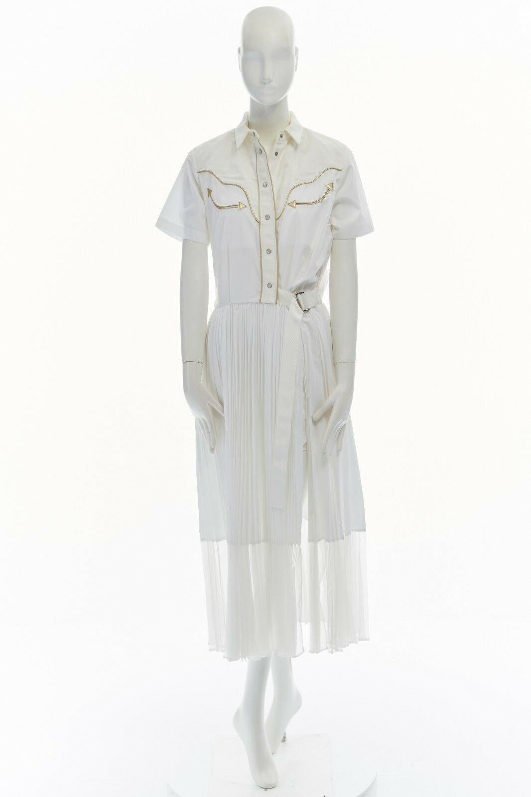 sacai white dress