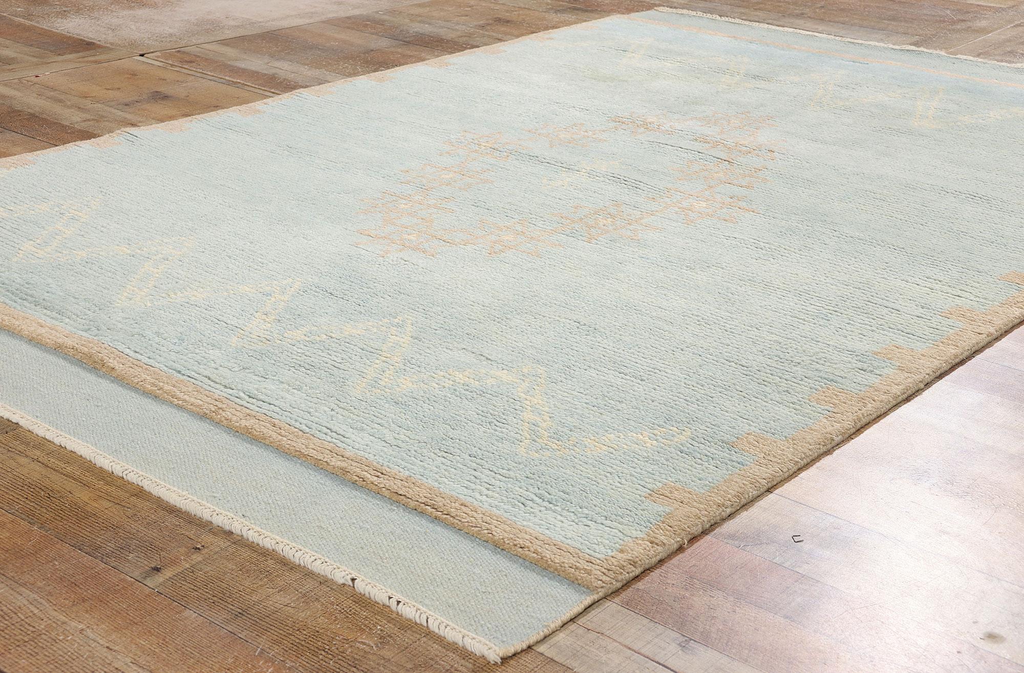 XXI secolo e contemporaneo Tappeto marocchino New Sahara Stars Modern Azul, 05'02 x 08'01 in vendita