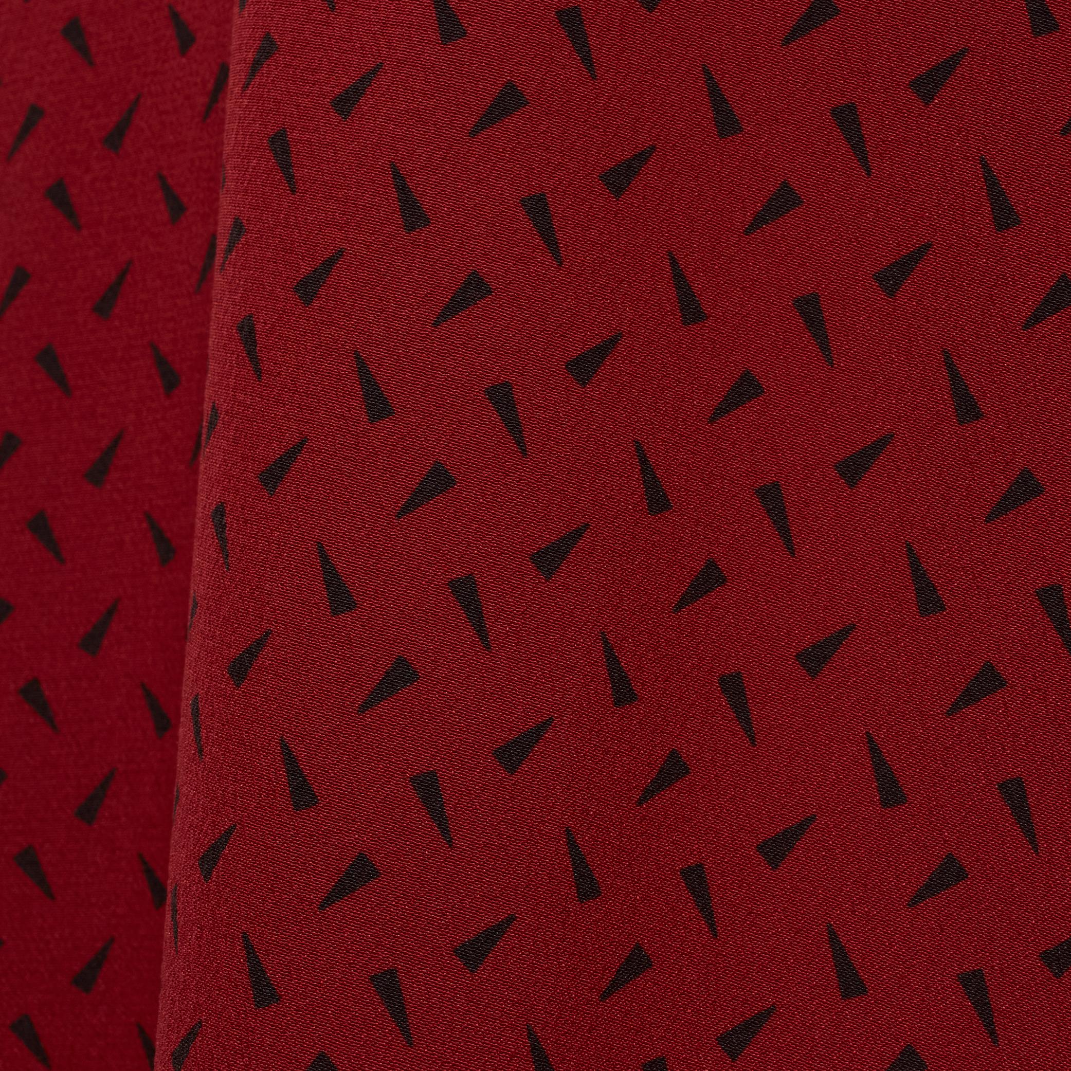 new SAINT LAURENT 2018 100% silk red black print western casual shirt EU39 M 5